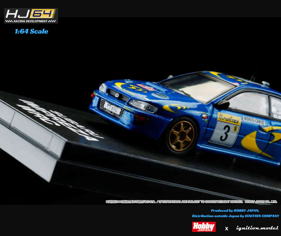HOBBY JAPAN x IG 1/64 SUBARU IMPREZA WRC 1997 #3 (MONTE CARLO) HJR642041A - Image 5
