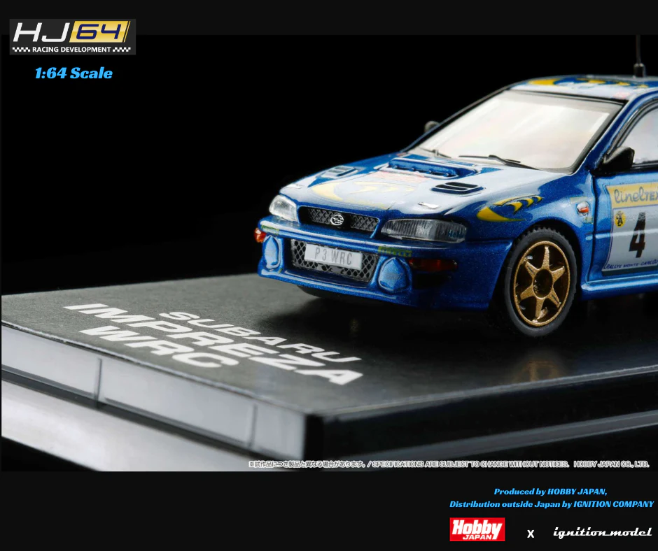 HOBBY JAPAN x IG 1/64 SUBARU IMPREZA WRC 1997  #4 (MONTE CARLO) / WINNER HJR642041B - Image 4