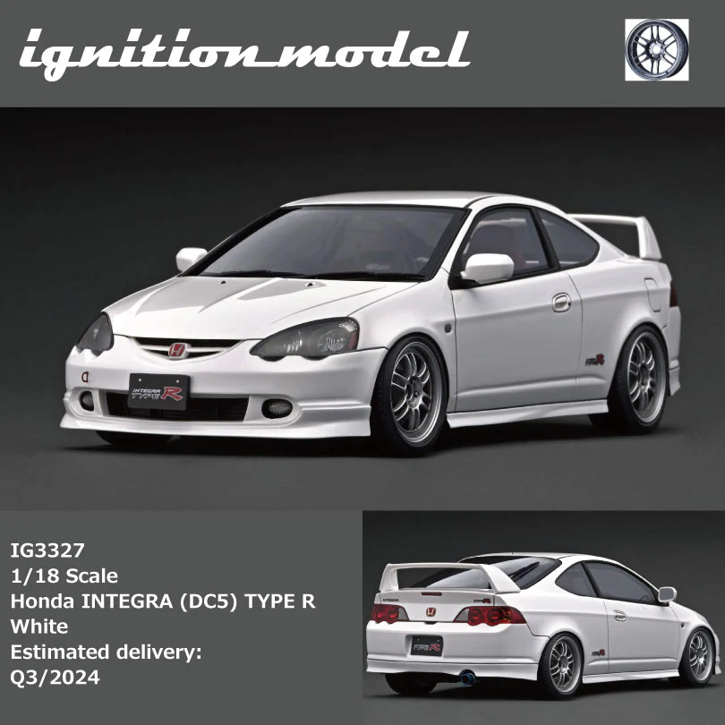 Ignition Model 1/18 Honda INTEGRA (DC5) TYPE R  White IG3327 - Image 4