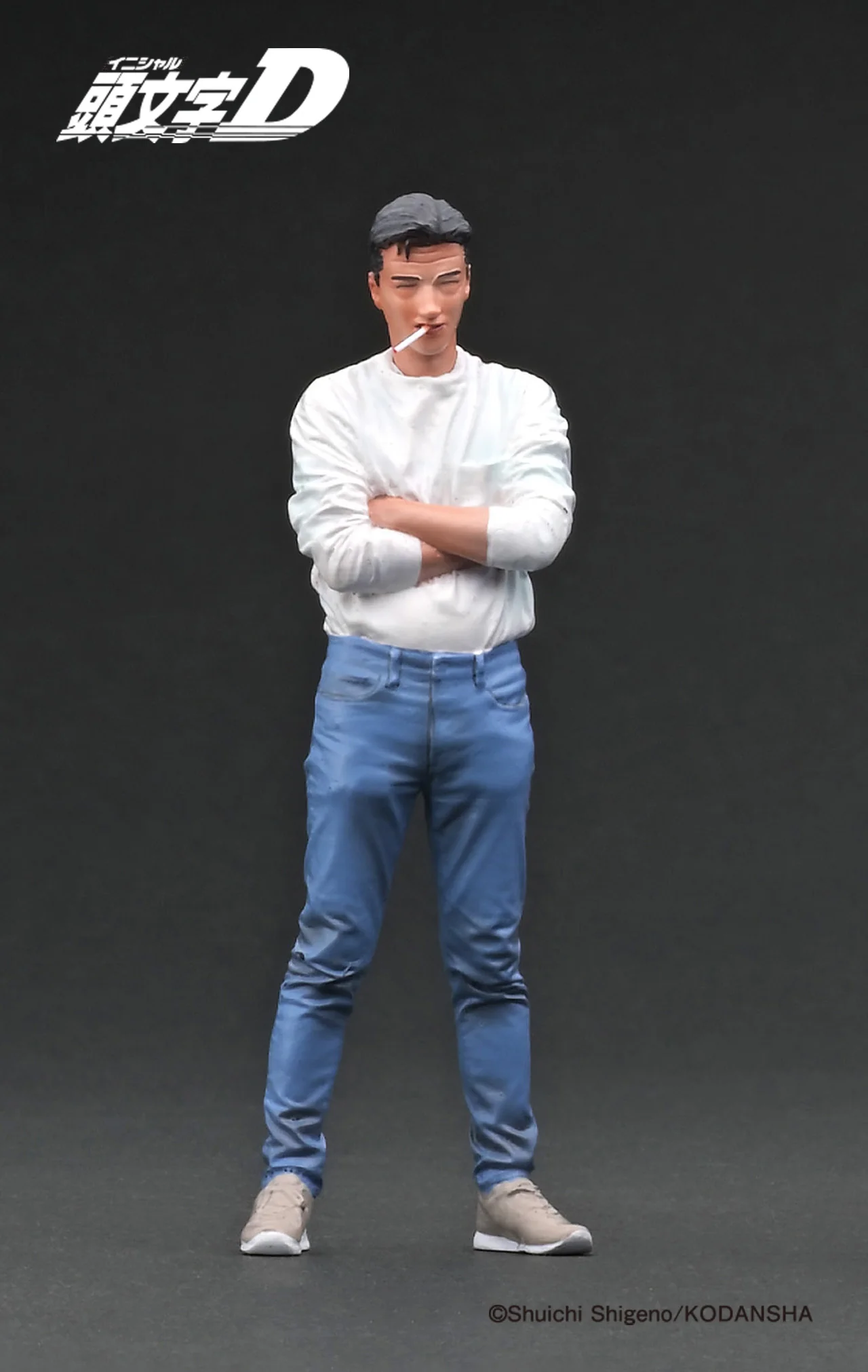 Ignition Model 1/18 INITIAL D SUBARU Impreza WRX type RSTi Version V (GC8) Blue With Mr.Bunta IG3538 - Image 2