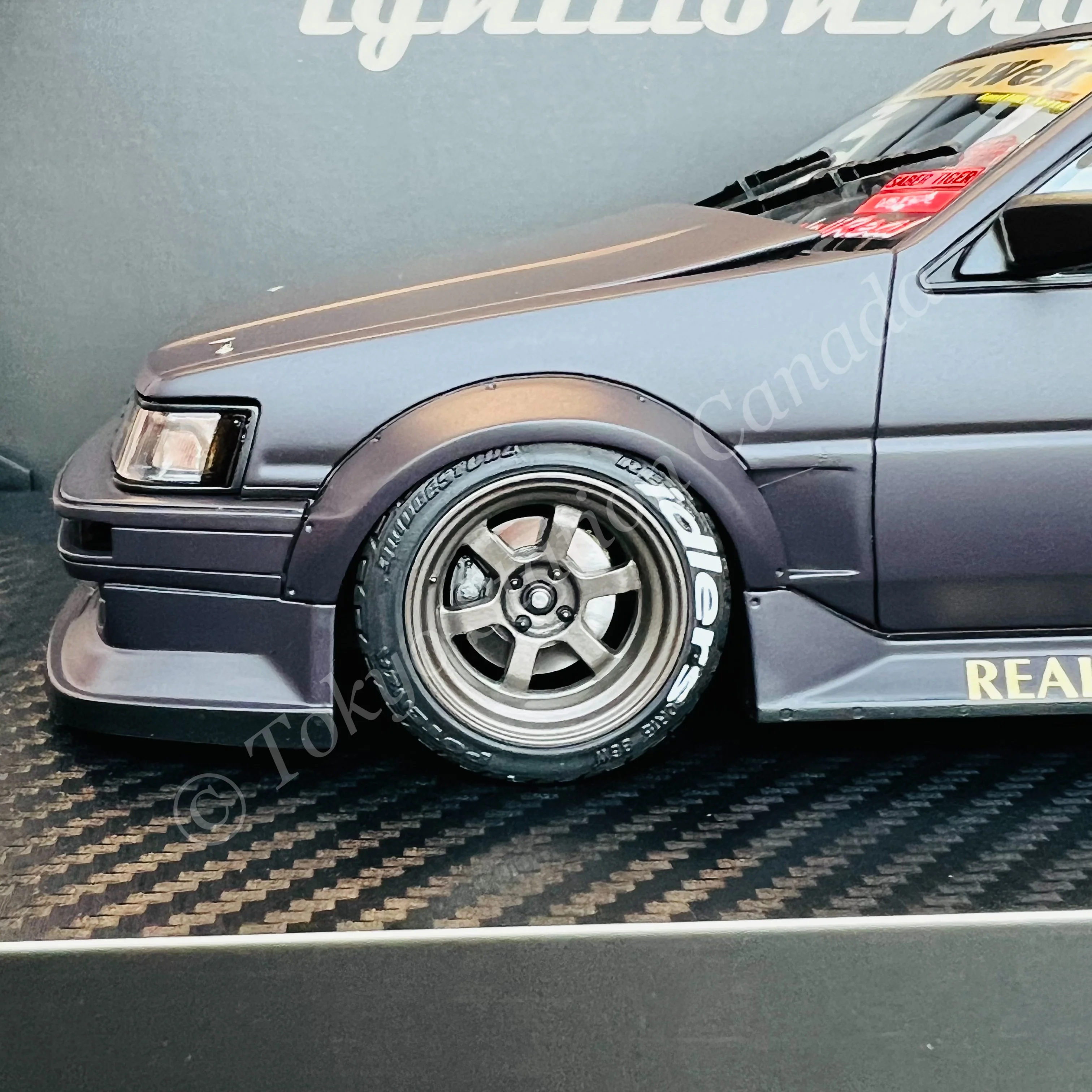 Ignition Model 1/18 RWB AE86 Matte Black IG2606 - Image 2