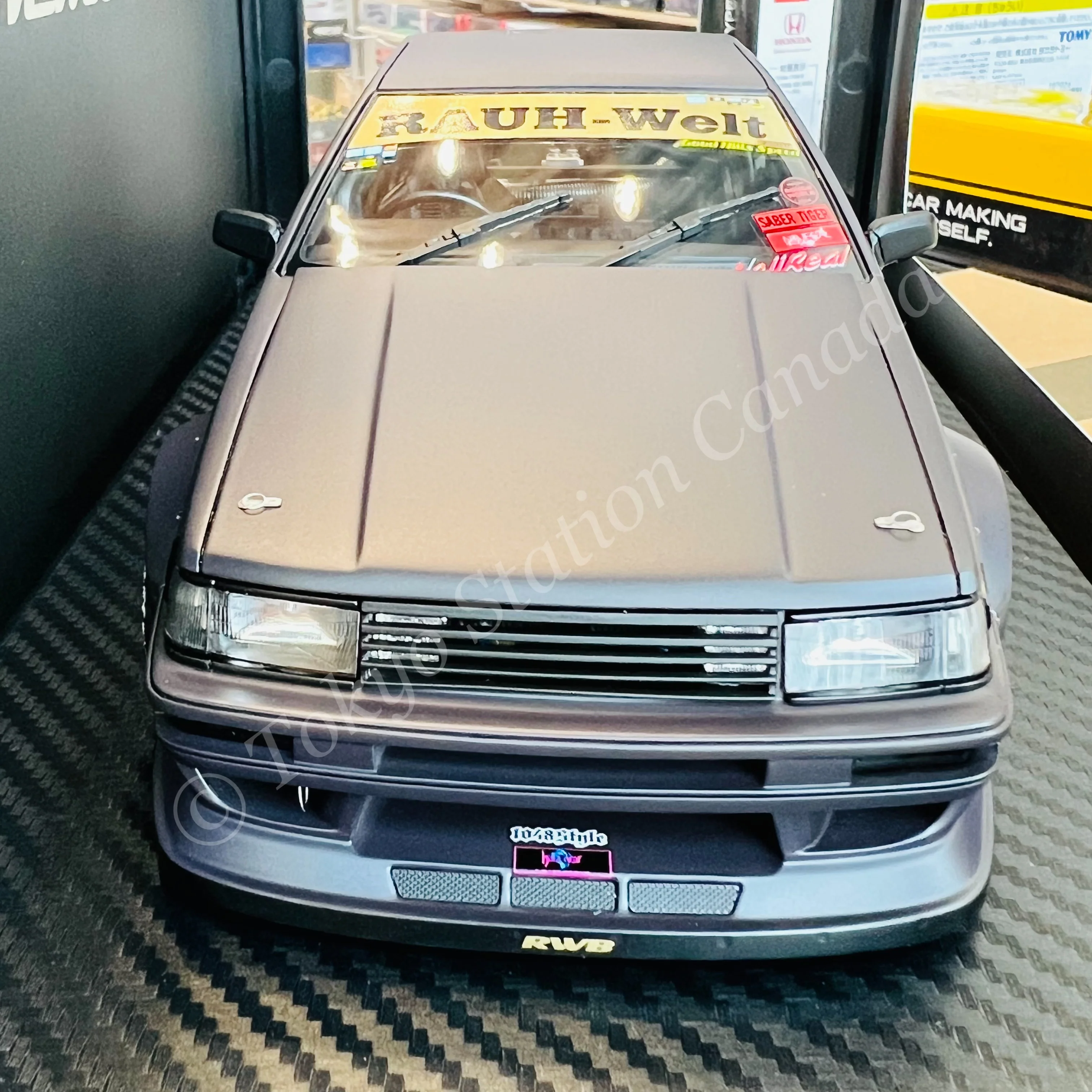 Ignition Model 1/18 RWB AE86 Matte Black IG2606 - Image 4