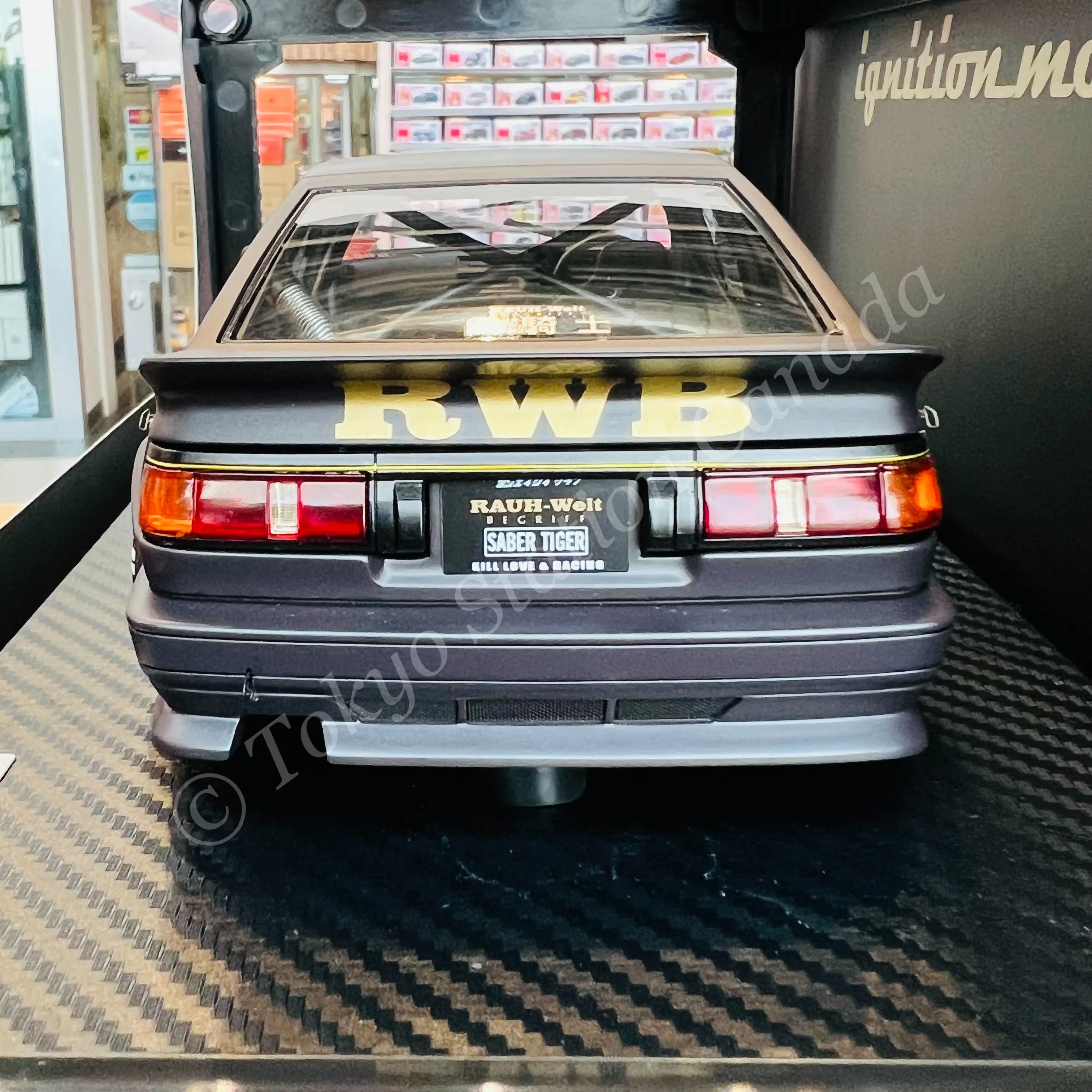 Ignition Model 1/18 RWB AE86 Matte Black IG2606 - Image 5