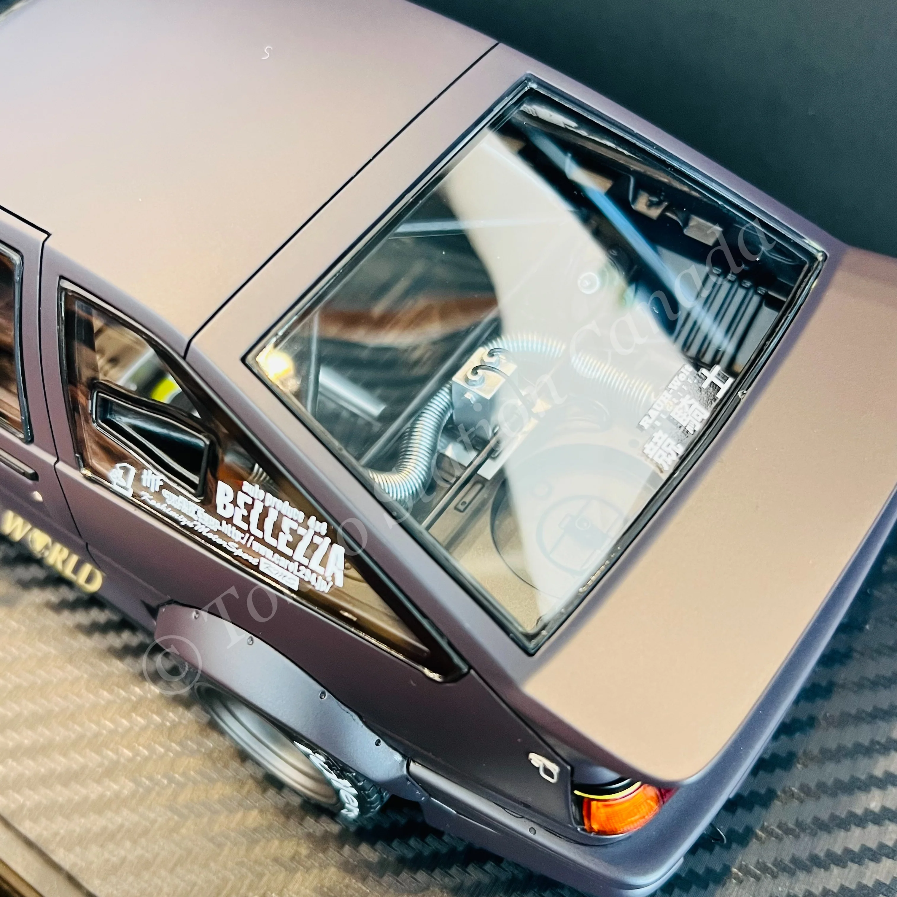 Ignition Model 1/18 RWB AE86 Matte Black IG2606 - Image 6