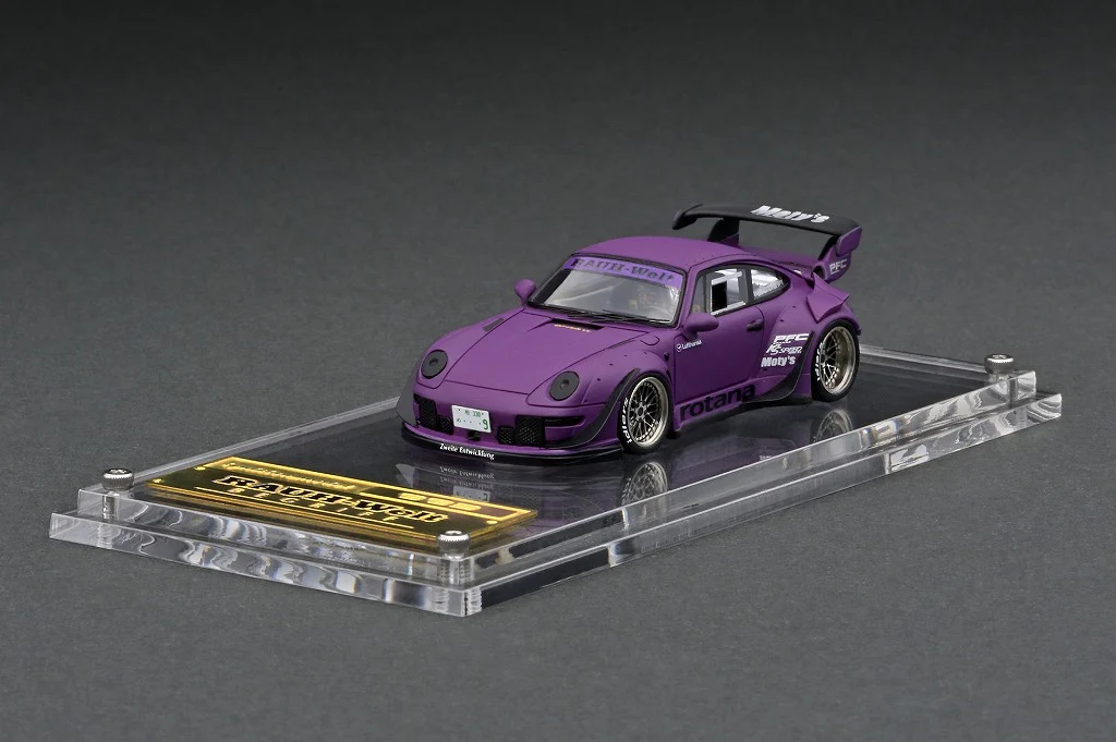 Ignition Model 1/64 HIGH-END RESIN MODEL RWB 993 Matte Purple IG2362 - Image 2