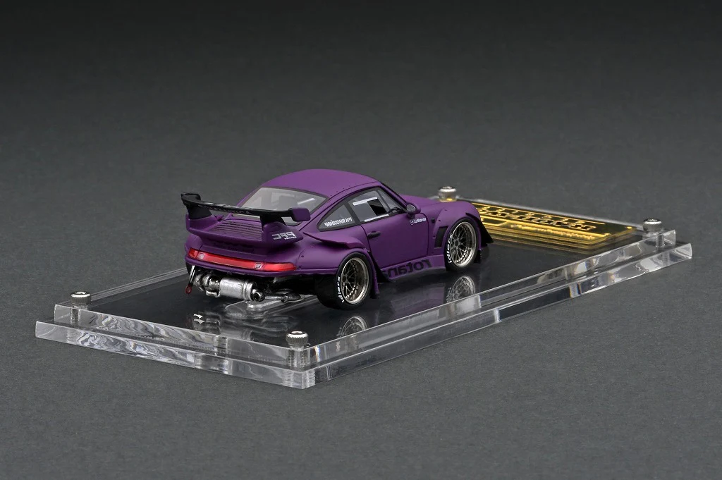 Ignition Model 1/64 HIGH-END RESIN MODEL RWB 993 Matte Purple IG2362 - Image 3