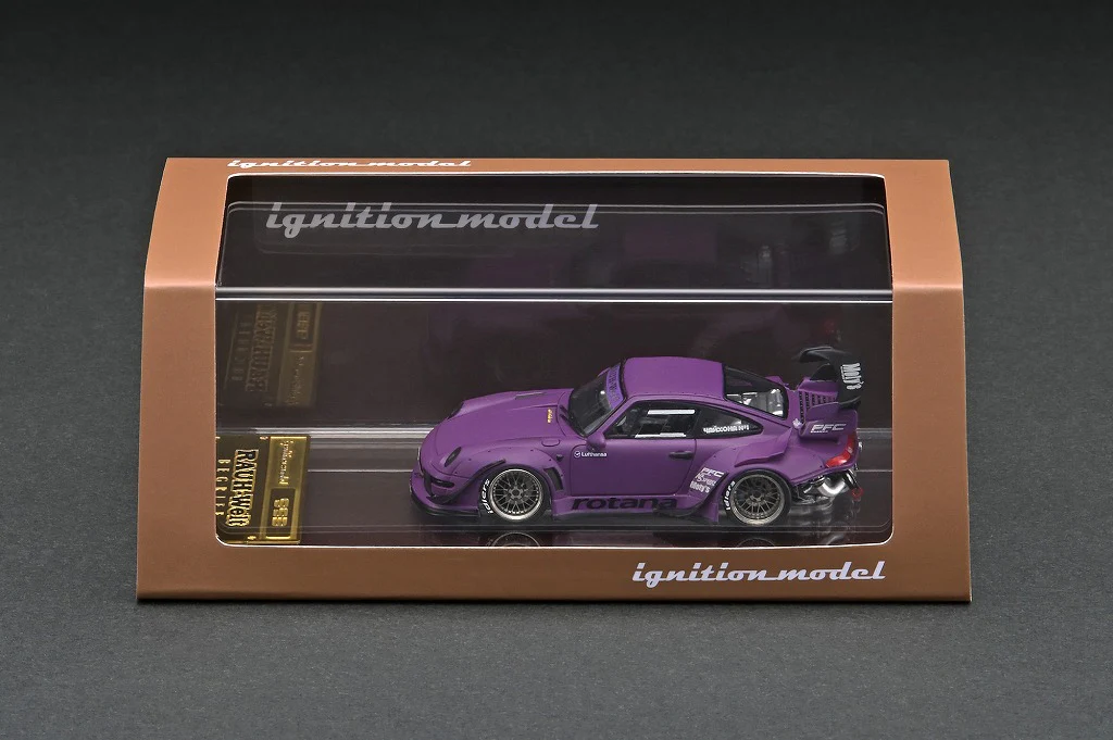 Ignition Model 1/64 HIGH-END RESIN MODEL RWB 993 Matte Purple IG2362 - Image 4