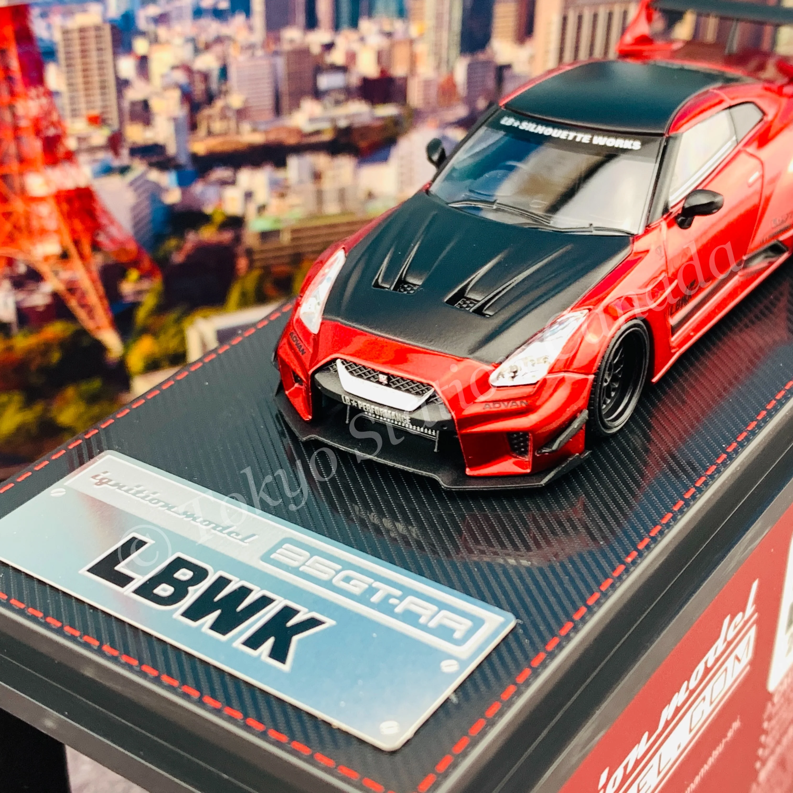 Ignition Model 1/64 LB-Silhouette WORKS GT Nissan 35GT-RR Red Metallic IG2387 - Image 2