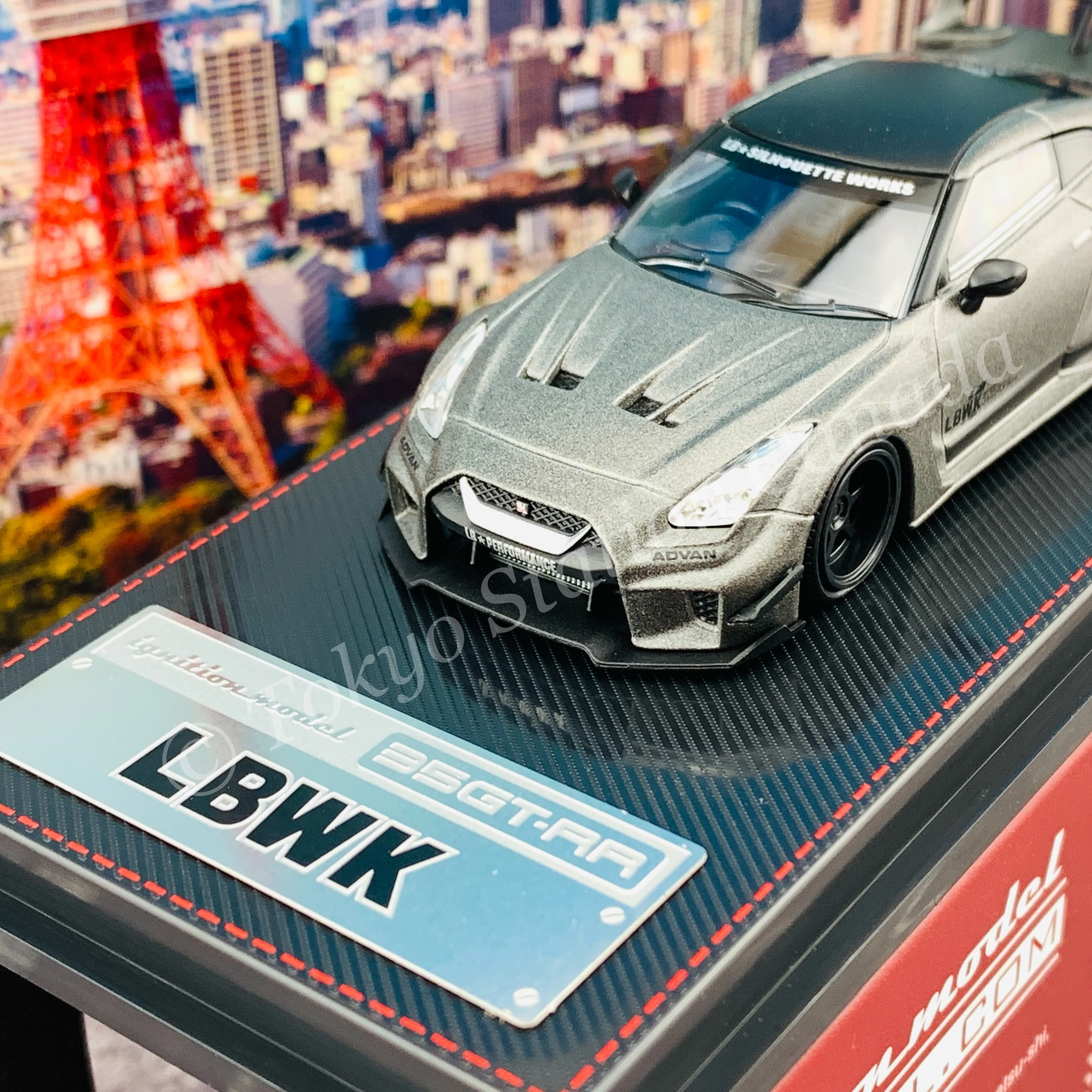 Ignition Model 1/64 LB-Silhouette WORKS GT Nissan 35GT-RR Titanium Gray IG2381 - Image 2