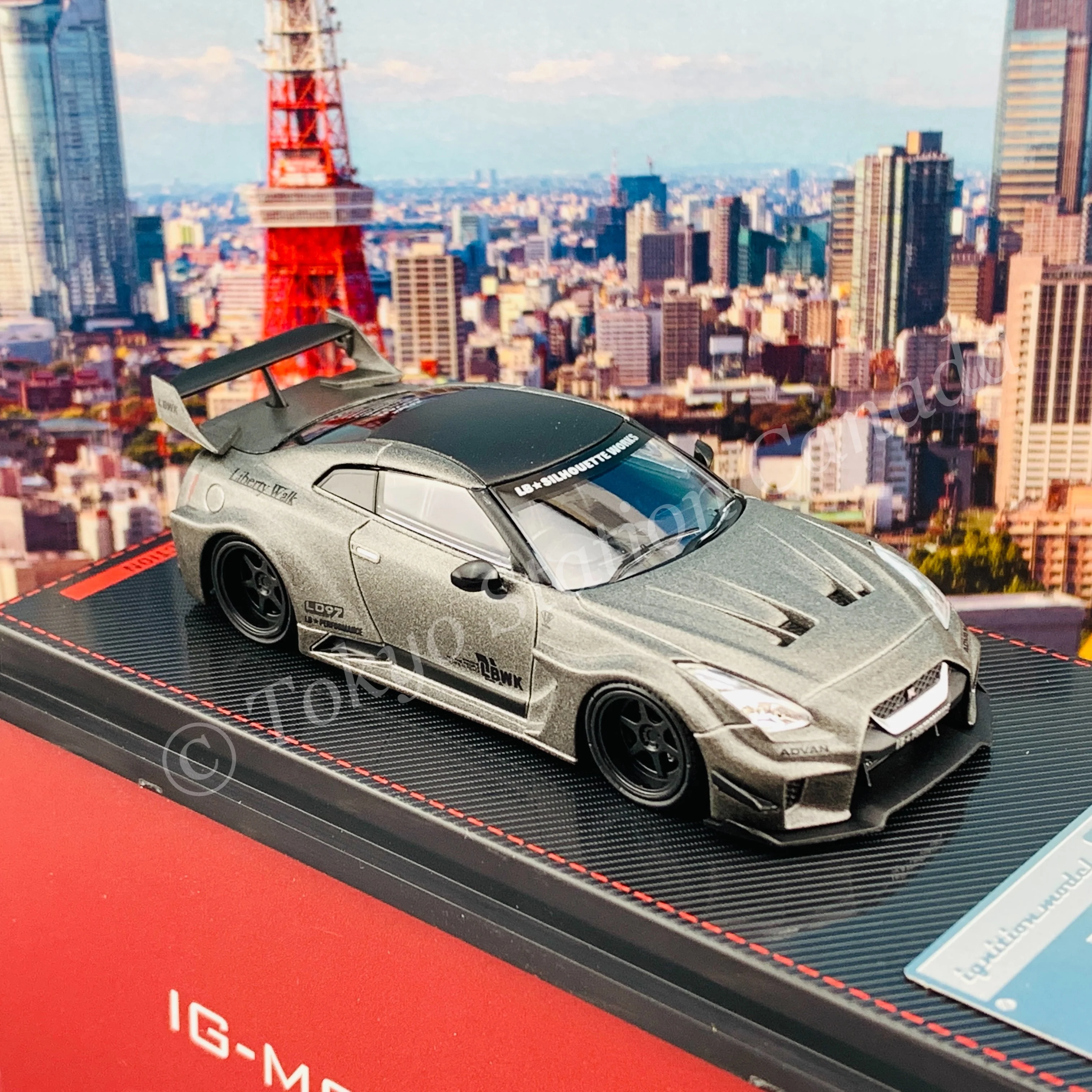 Ignition Model 1/64 LB-Silhouette WORKS GT Nissan 35GT-RR Titanium Gray IG2381 - Image 4