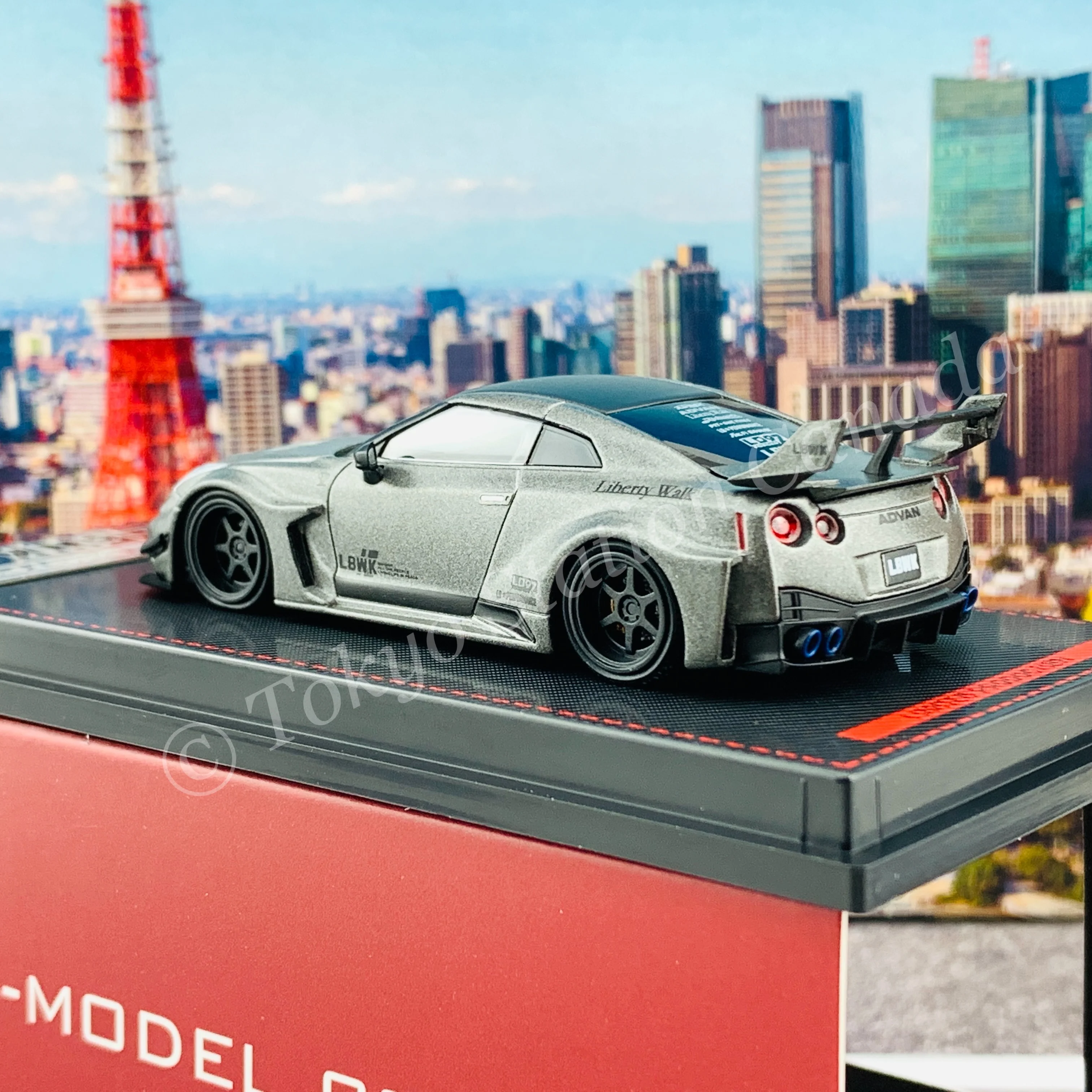 Ignition Model 1/64 LB-Silhouette WORKS GT Nissan 35GT-RR Titanium Gray IG2381 - Image 5
