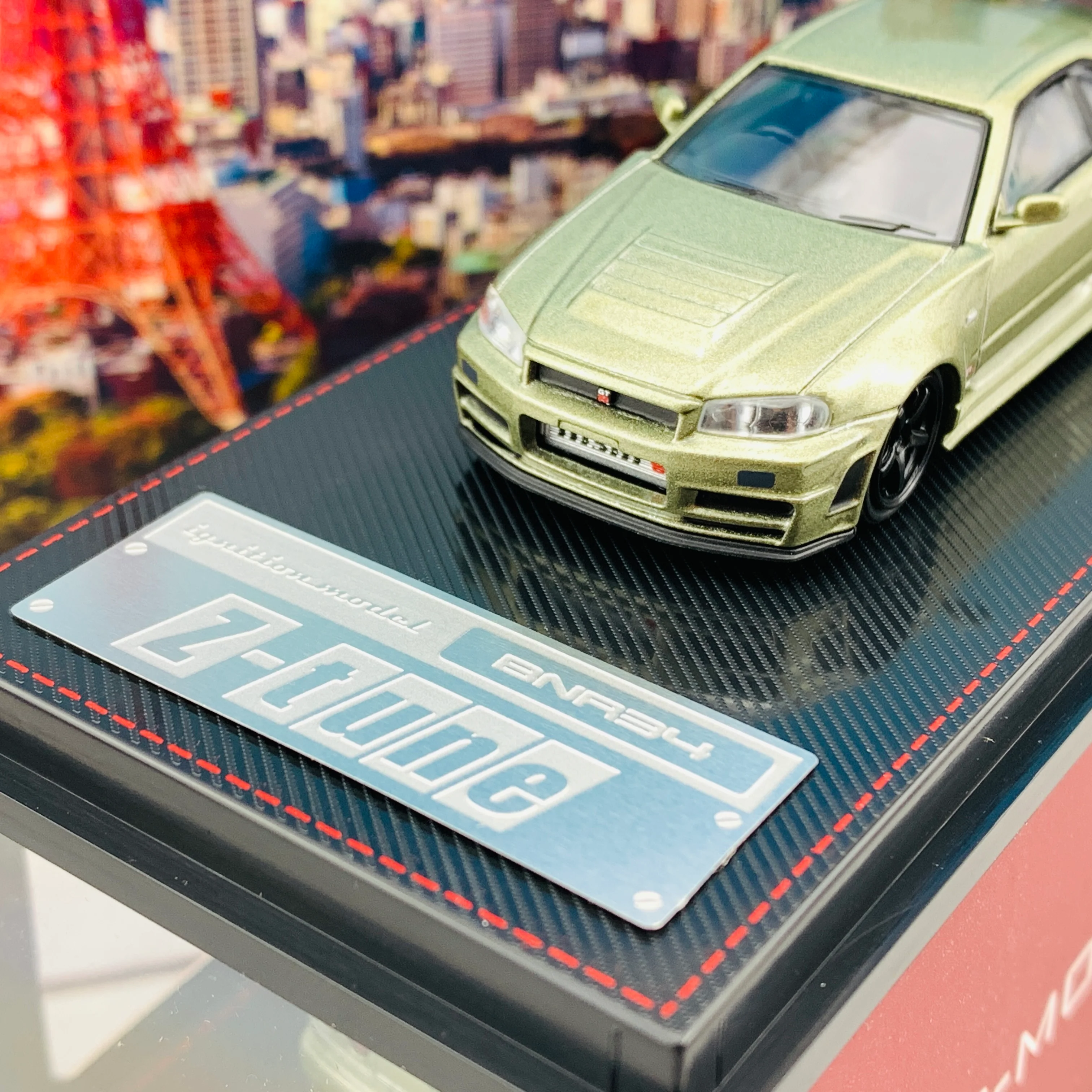 Ignition Model 1/64 Nismo R34 GT-R Z-tune Green Metallic (Millennium Jade) IG1873 - Image 3