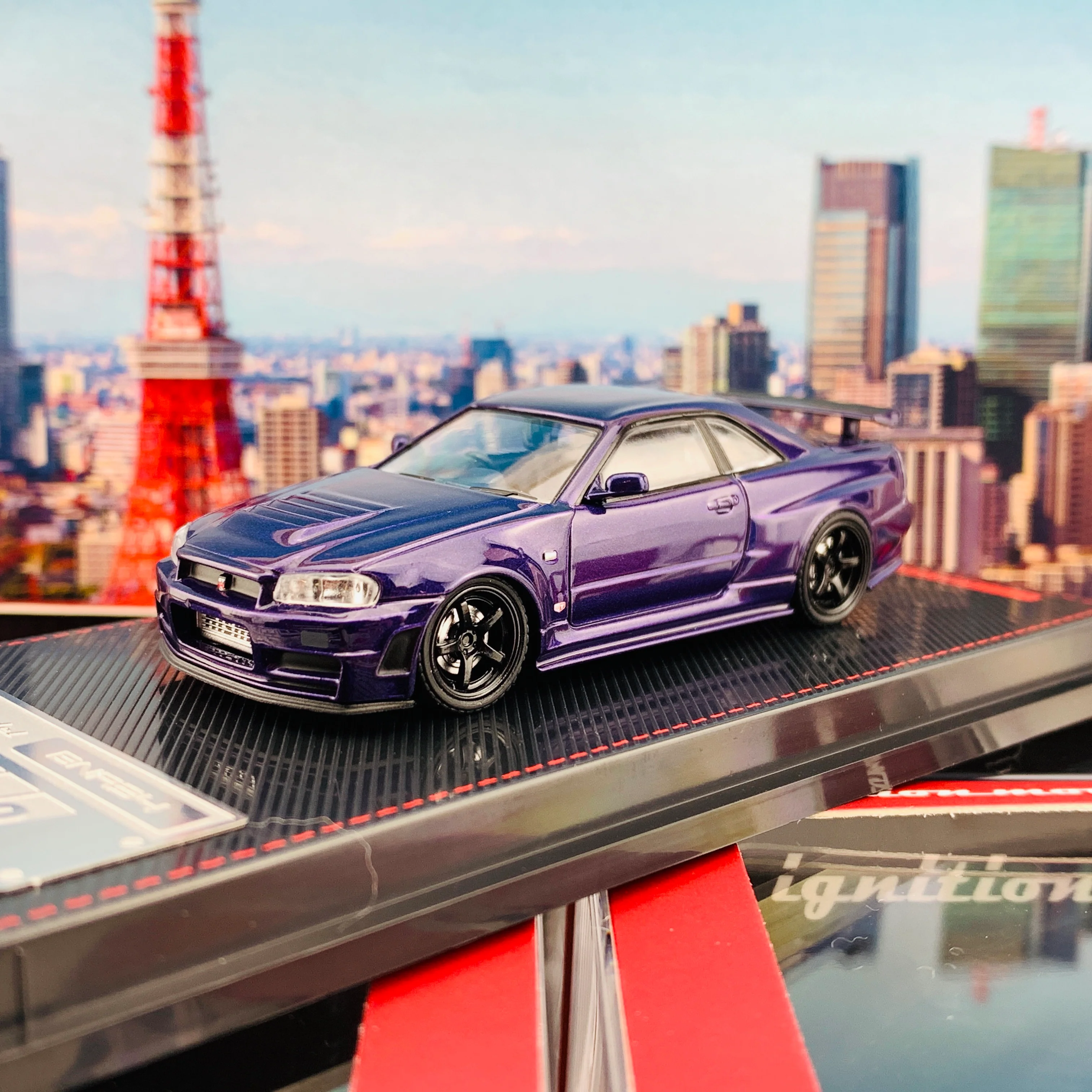 Ignition Model 1/64 Nismo R34 GTR Z-tune Purple Metallic IG2127 - Image 2