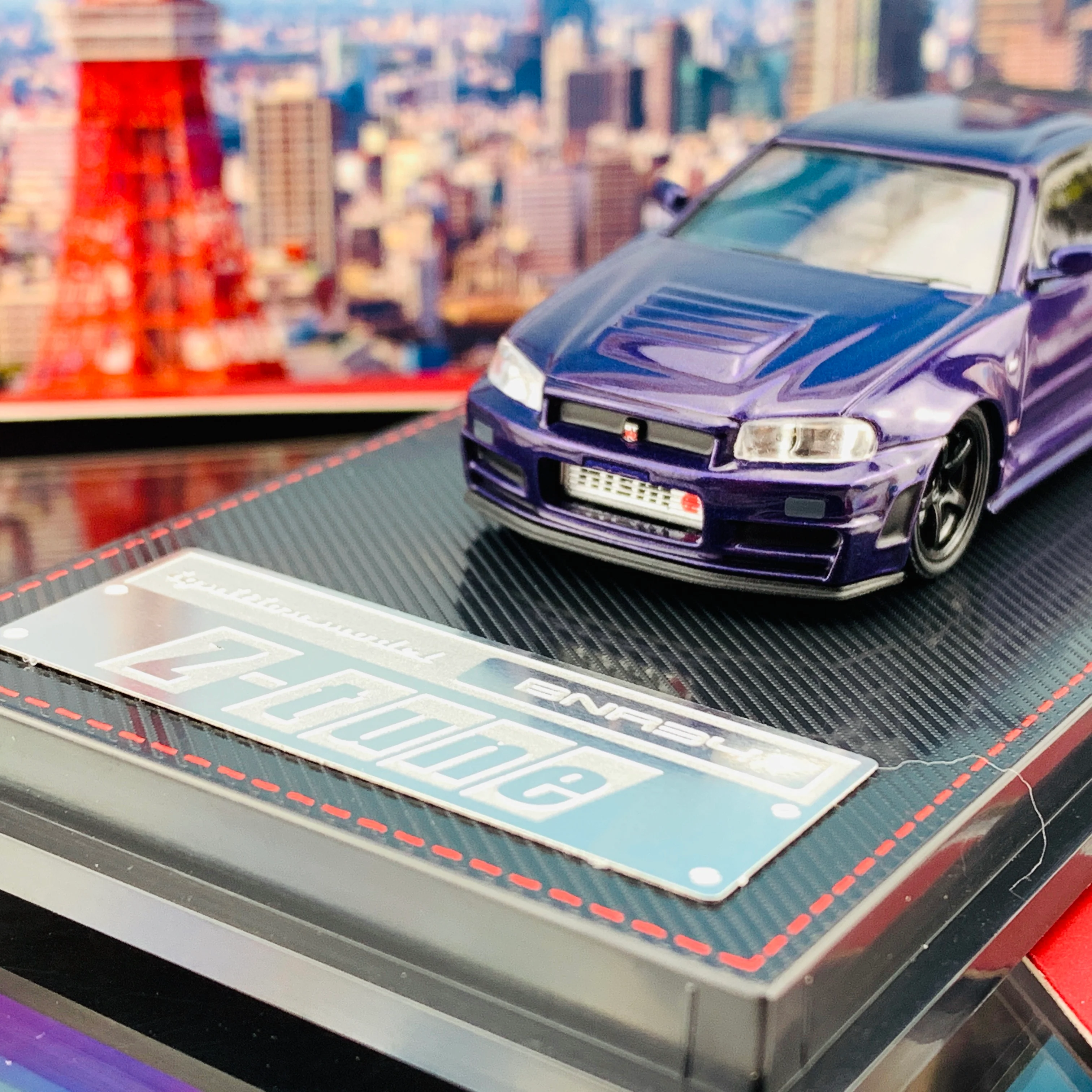 Ignition Model 1/64 Nismo R34 GTR Z-tune Purple Metallic IG2127 - Image 3