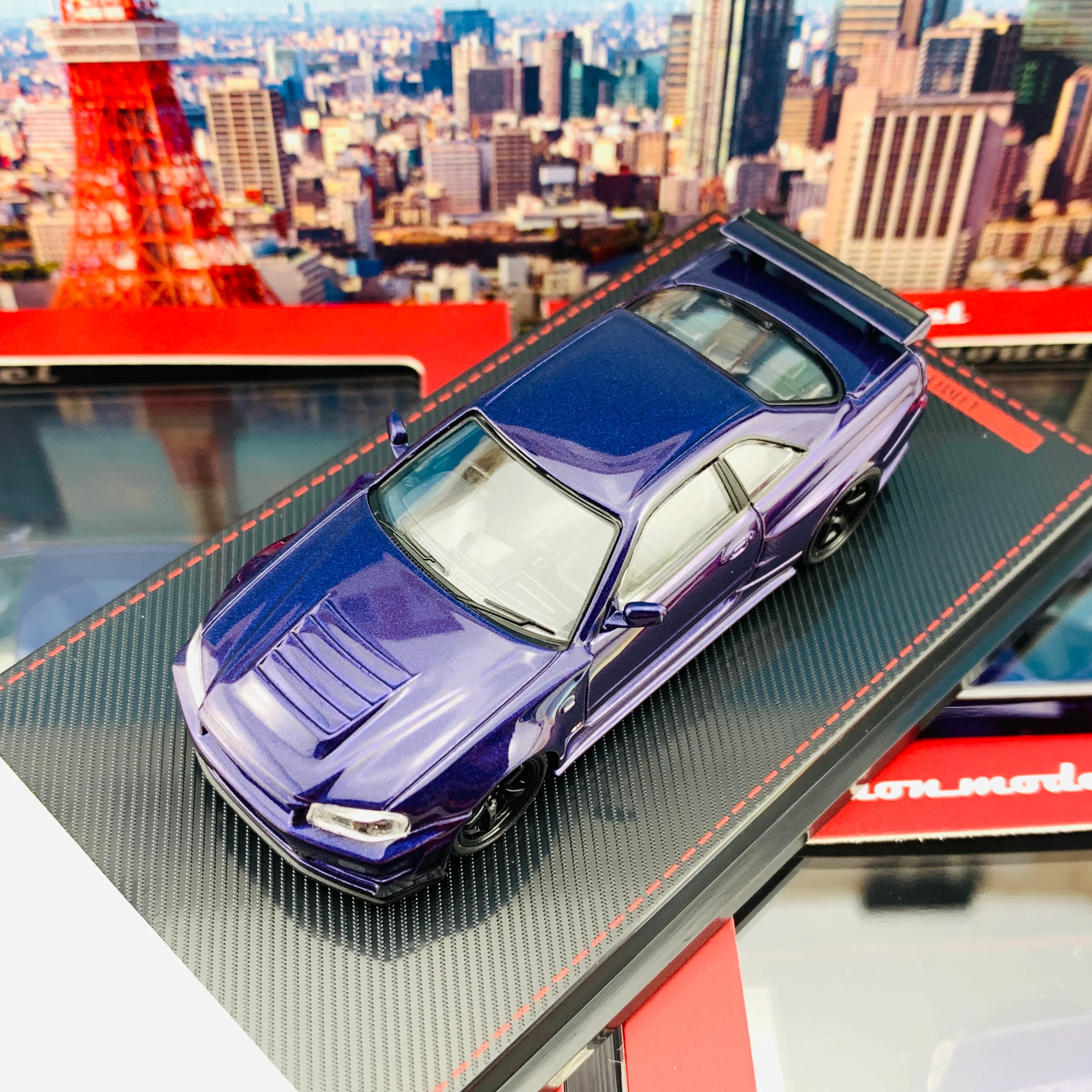 Ignition Model 1/64 Nismo R34 GTR Z-tune Purple Metallic IG2127 - Image 4