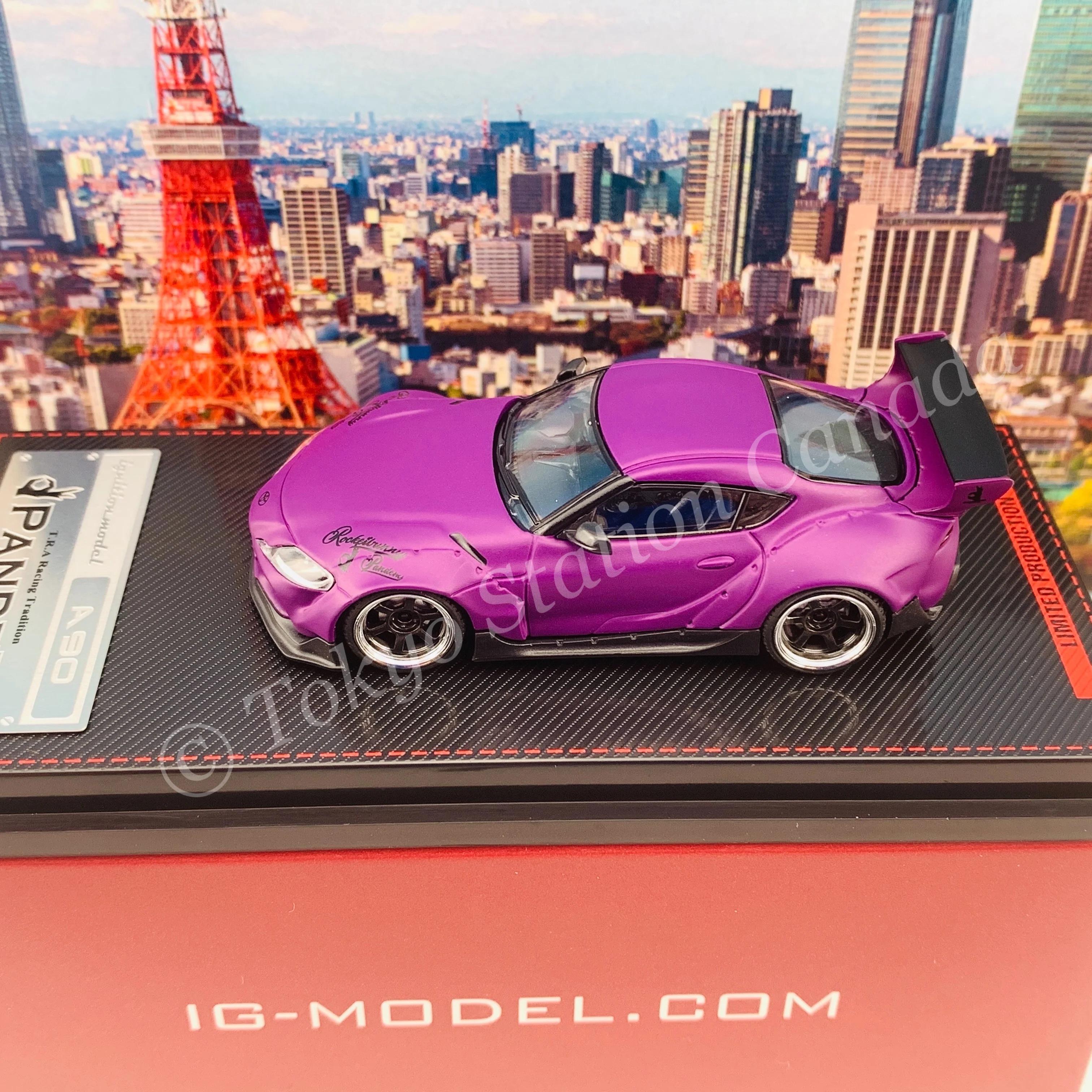 Ignition Model 1/64 PANDEM Supra (A90) Matte Purple IG2335 - Image 5
