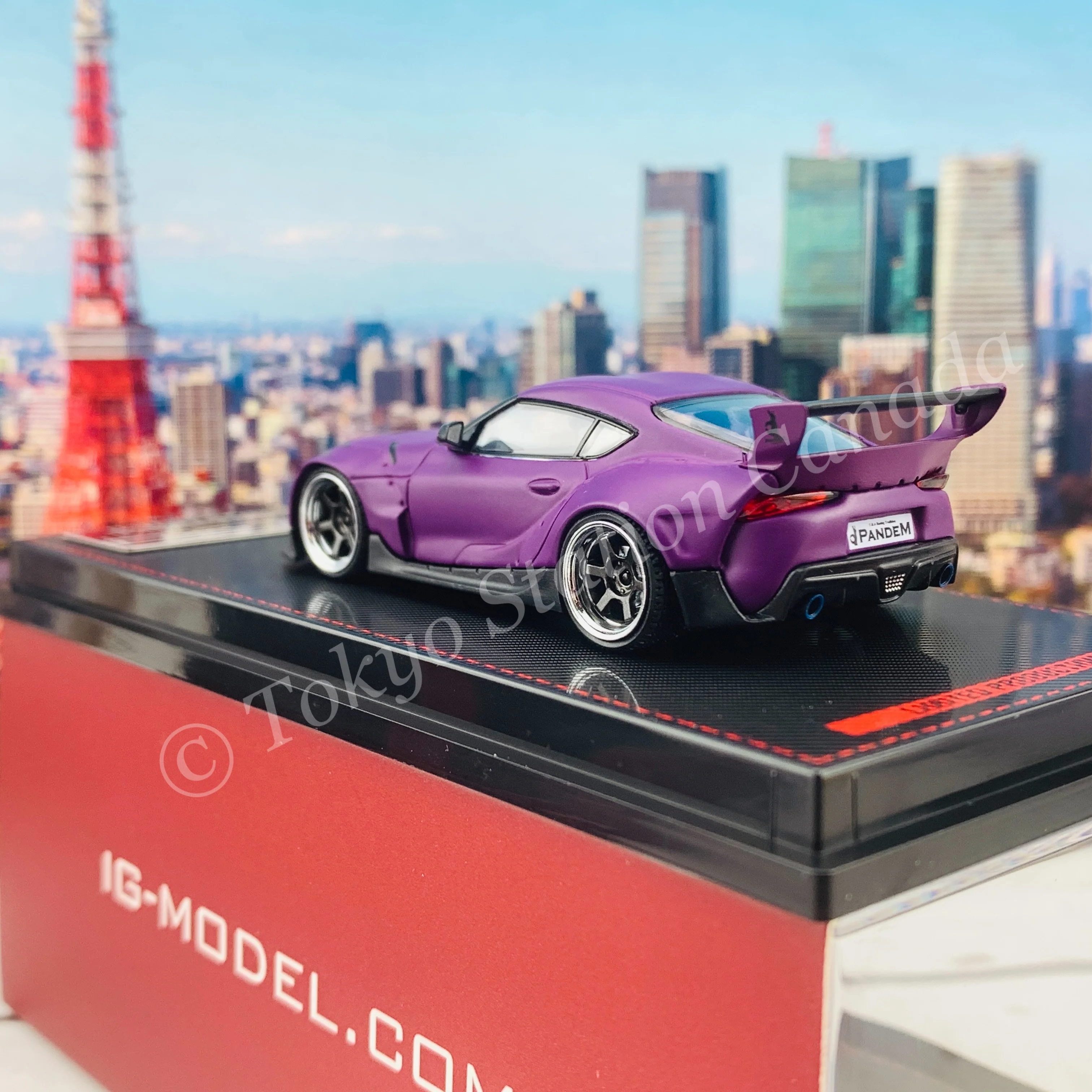 Ignition Model 1/64 PANDEM Supra (A90) Matte Purple IG2335 - Image 6