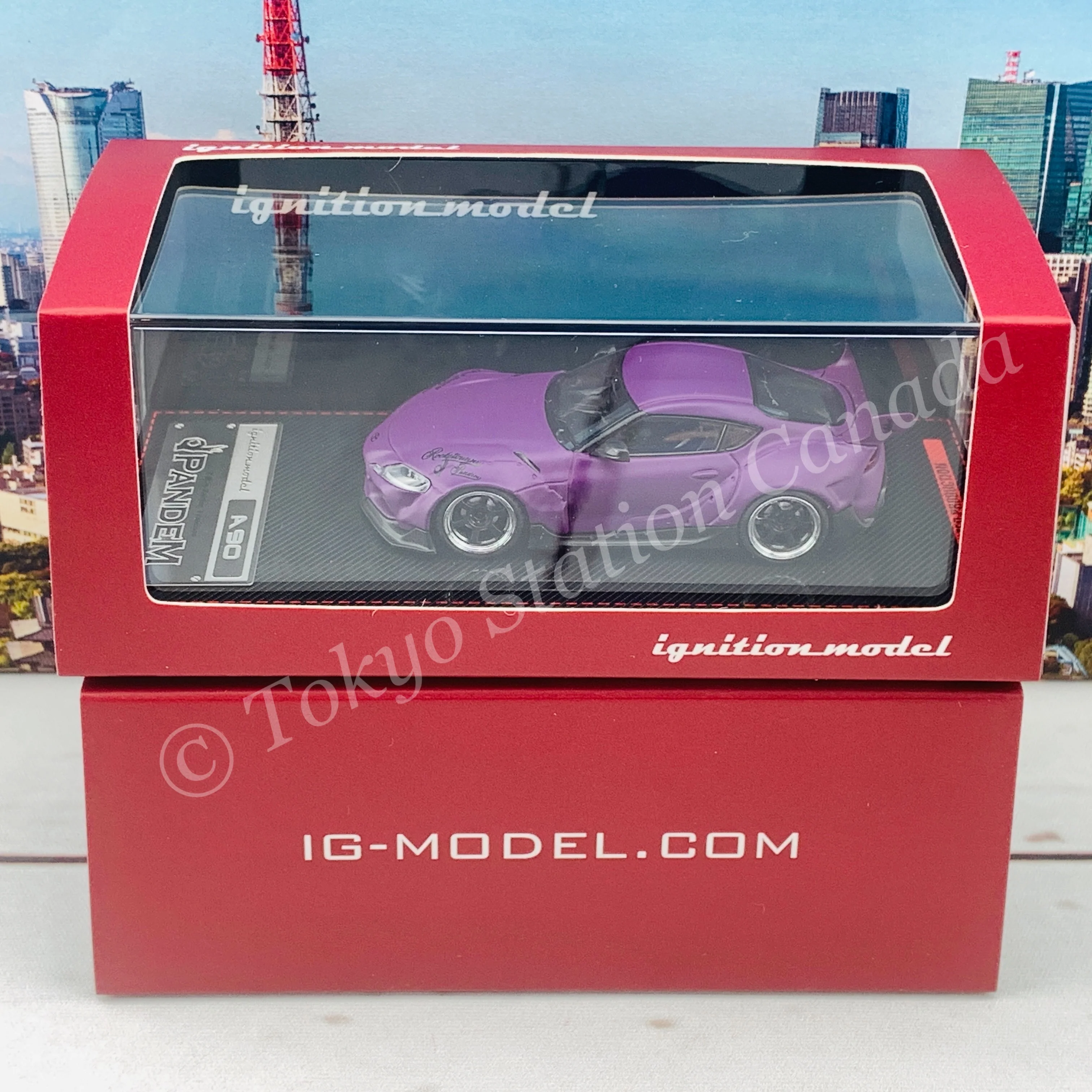 Ignition Model 1/64 PANDEM Supra (A90) Matte Purple IG2335 - Image 7