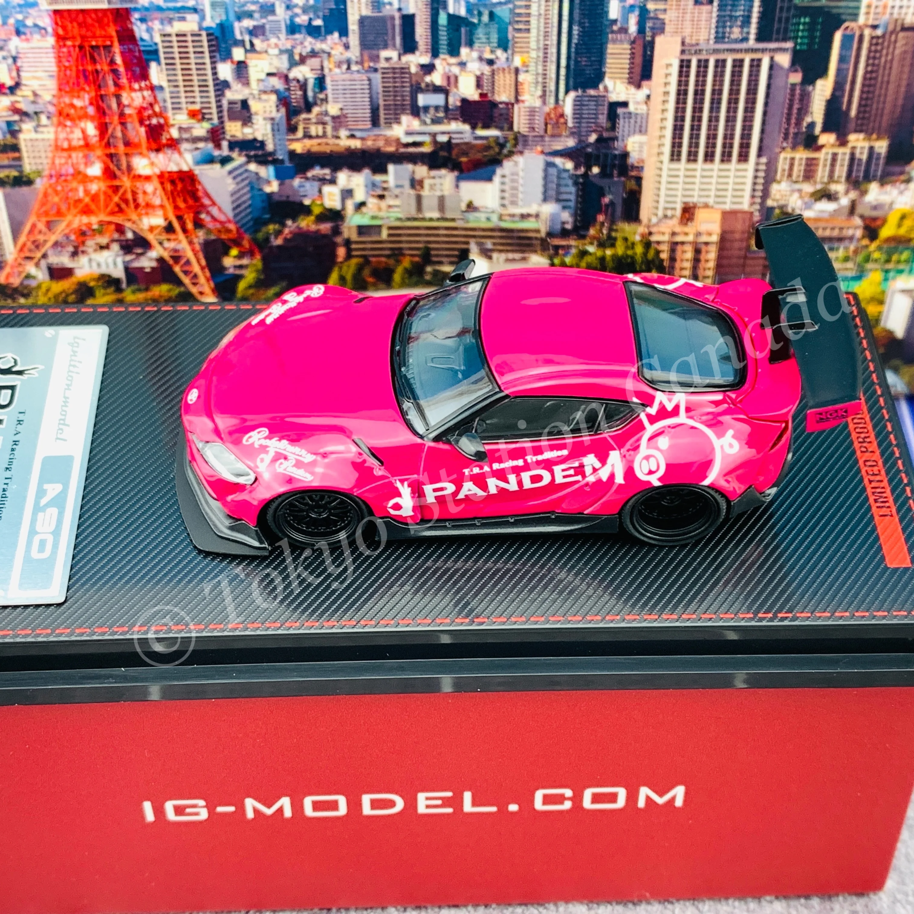 Ignition Model 1/64 PANDEM Supra (A90) Pink IG2339 - Image 5
