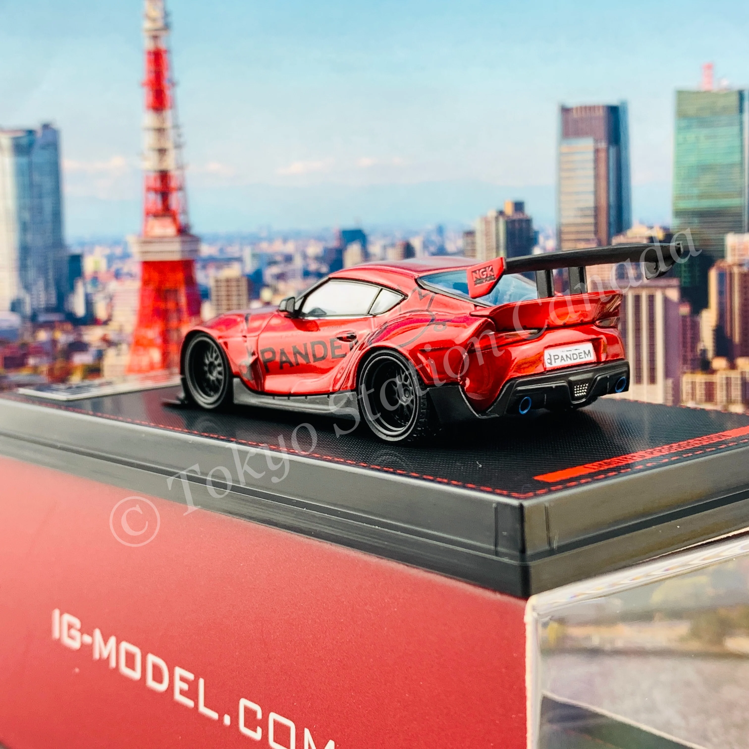 Ignition Model 1/64 PANDEM Supra (A90) Red Metallic IG2332 - Image 5