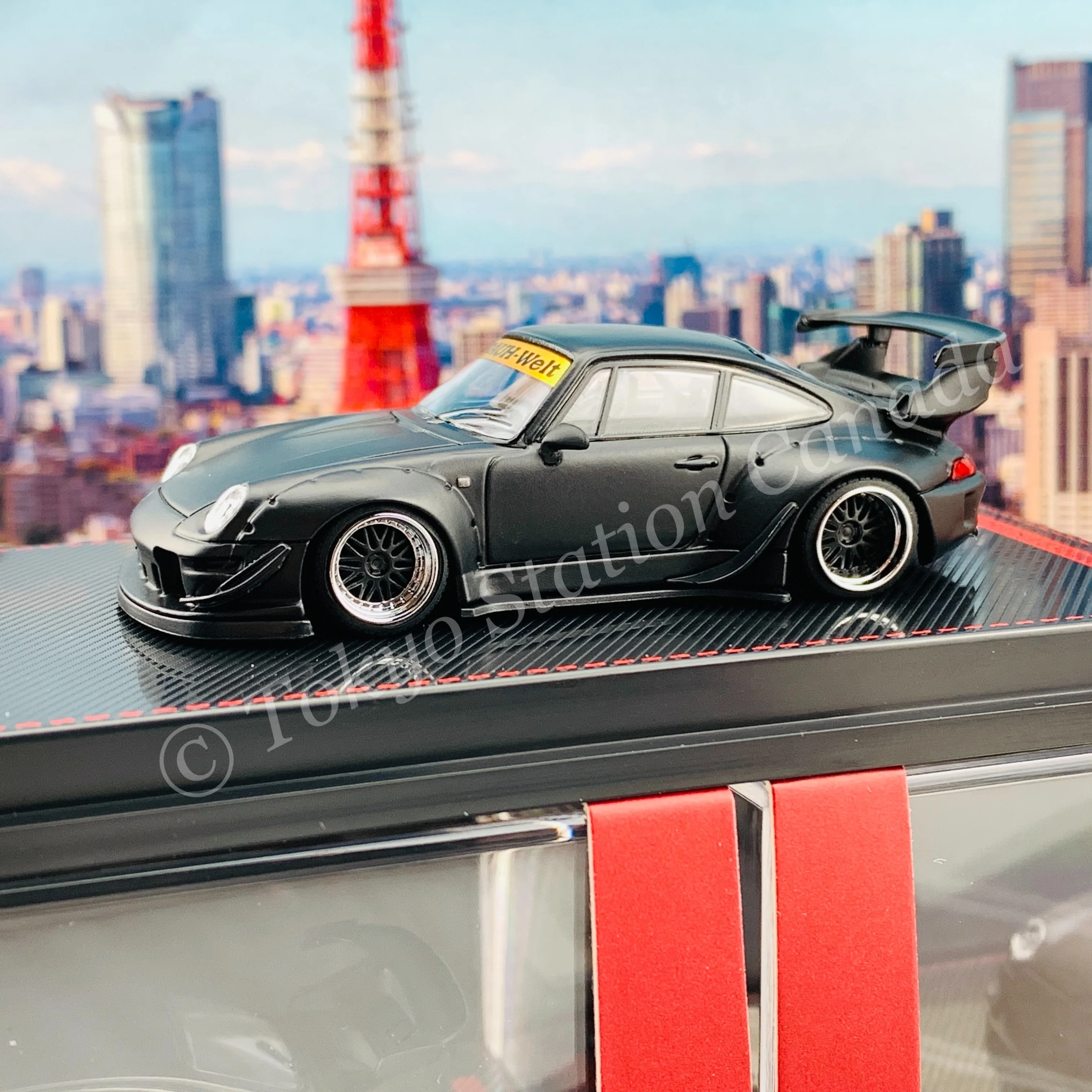 Ignition Model 1/64 RWB 993 Matt Black IG2155 - Image 3