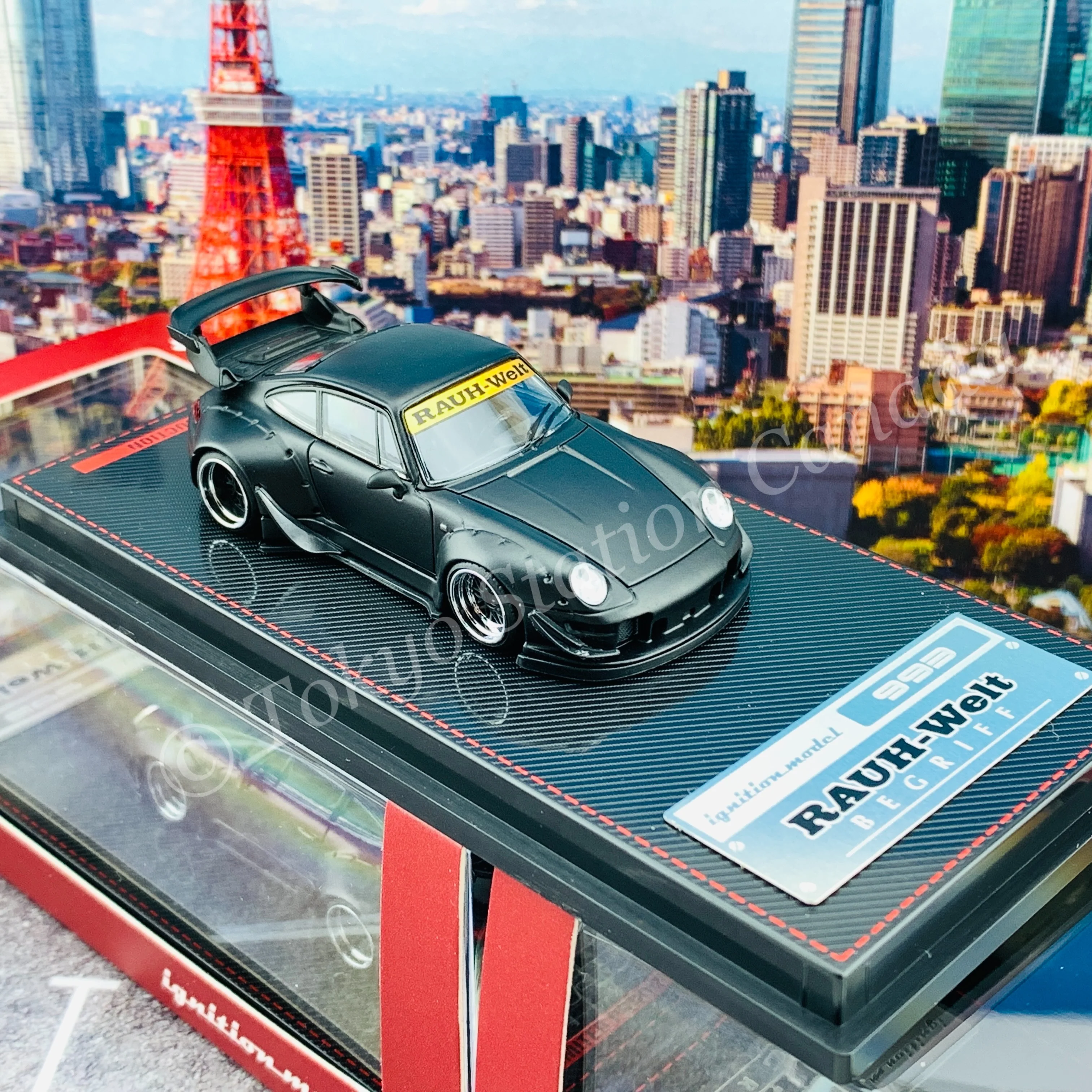 Ignition Model 1/64 RWB 993 Matt Black IG2155 - Image 4