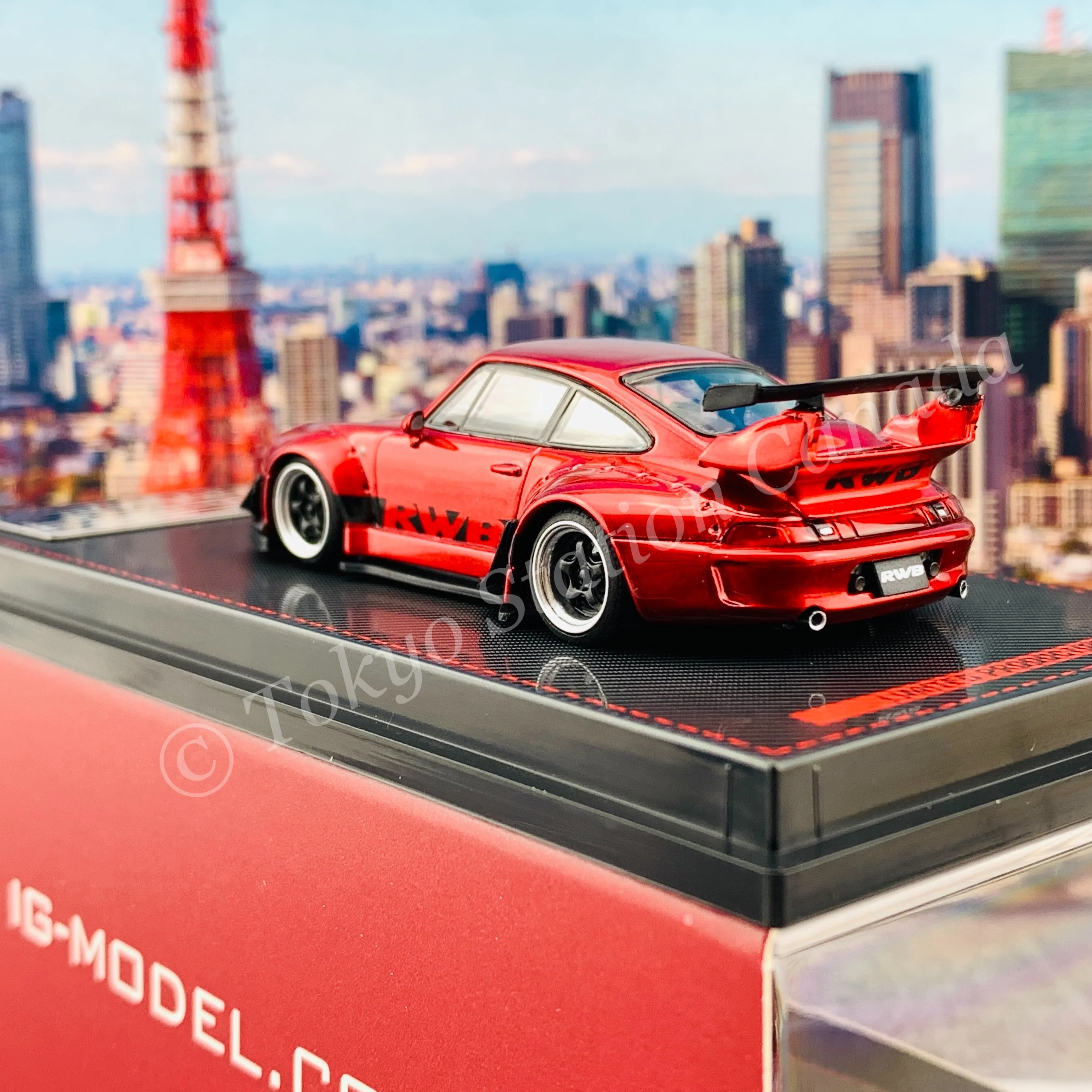 Ignition Model 1/64 RWB 993 Red Metallic IG2154 - Image 4