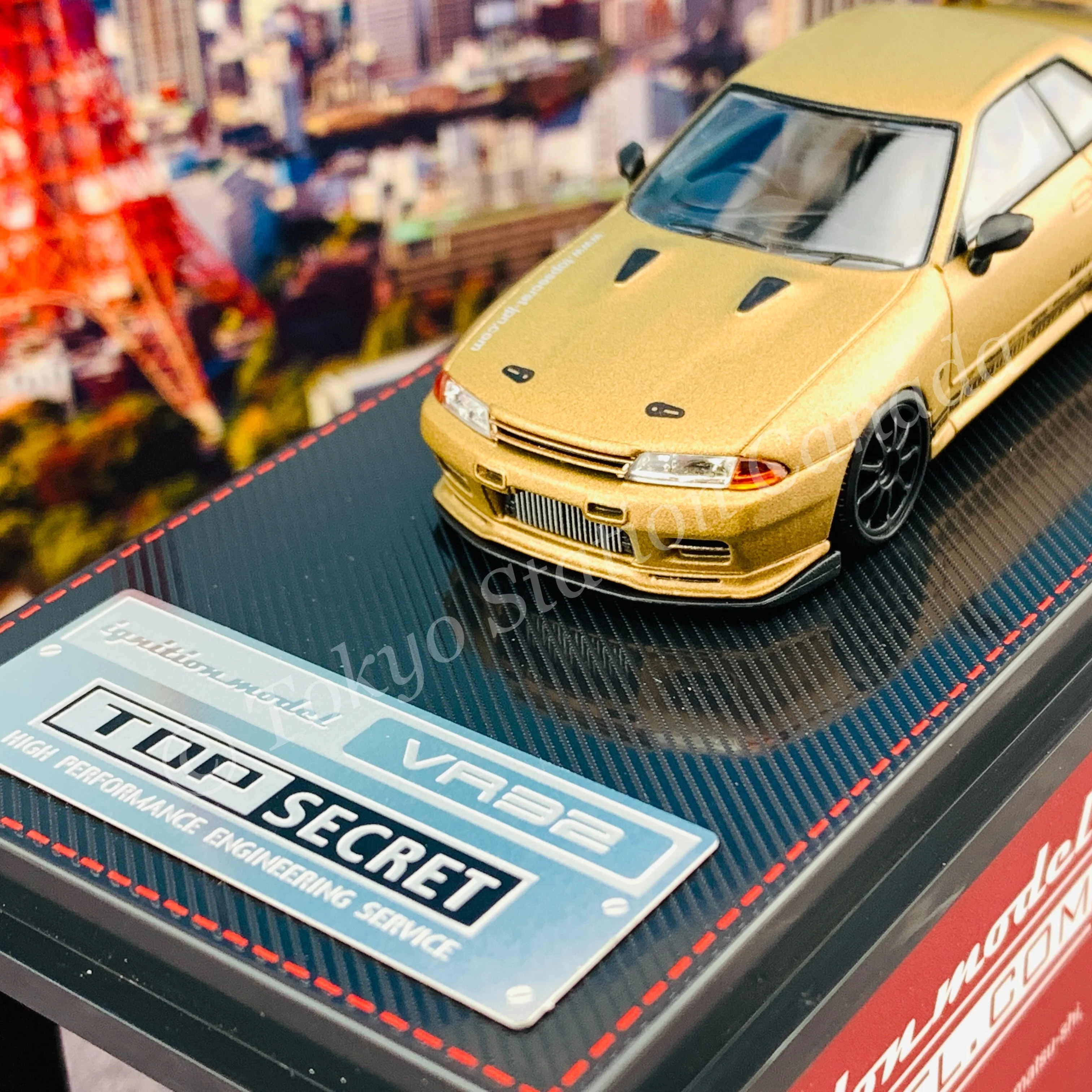 Ignition Model 1/64 TOP SECRET GT-R (VR32) Matte Gold IG2391 - Image 2