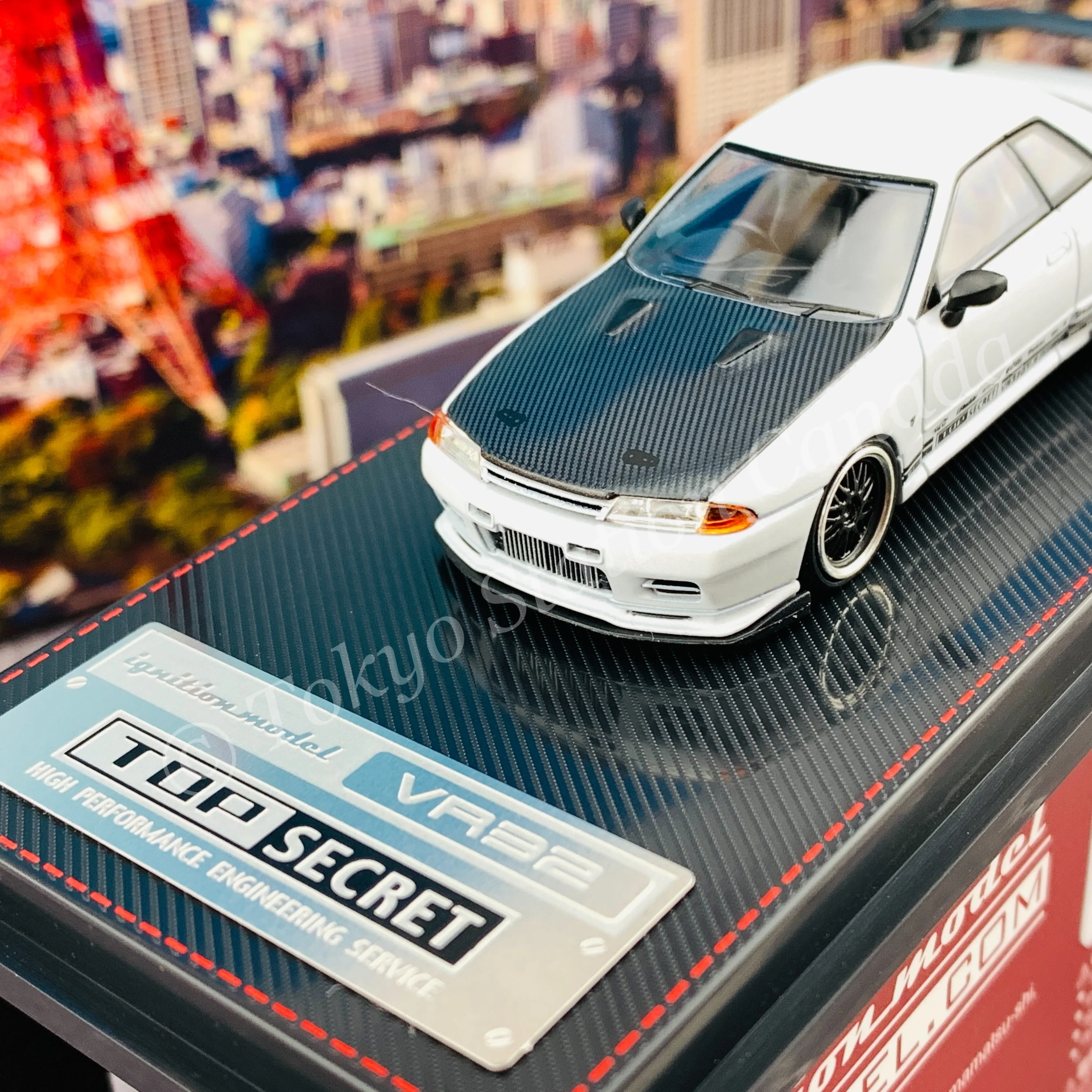 Ignition Model 1/64 TOP SECRET GT-R (VR32) Matte Pearl White IG2395 - Image 2