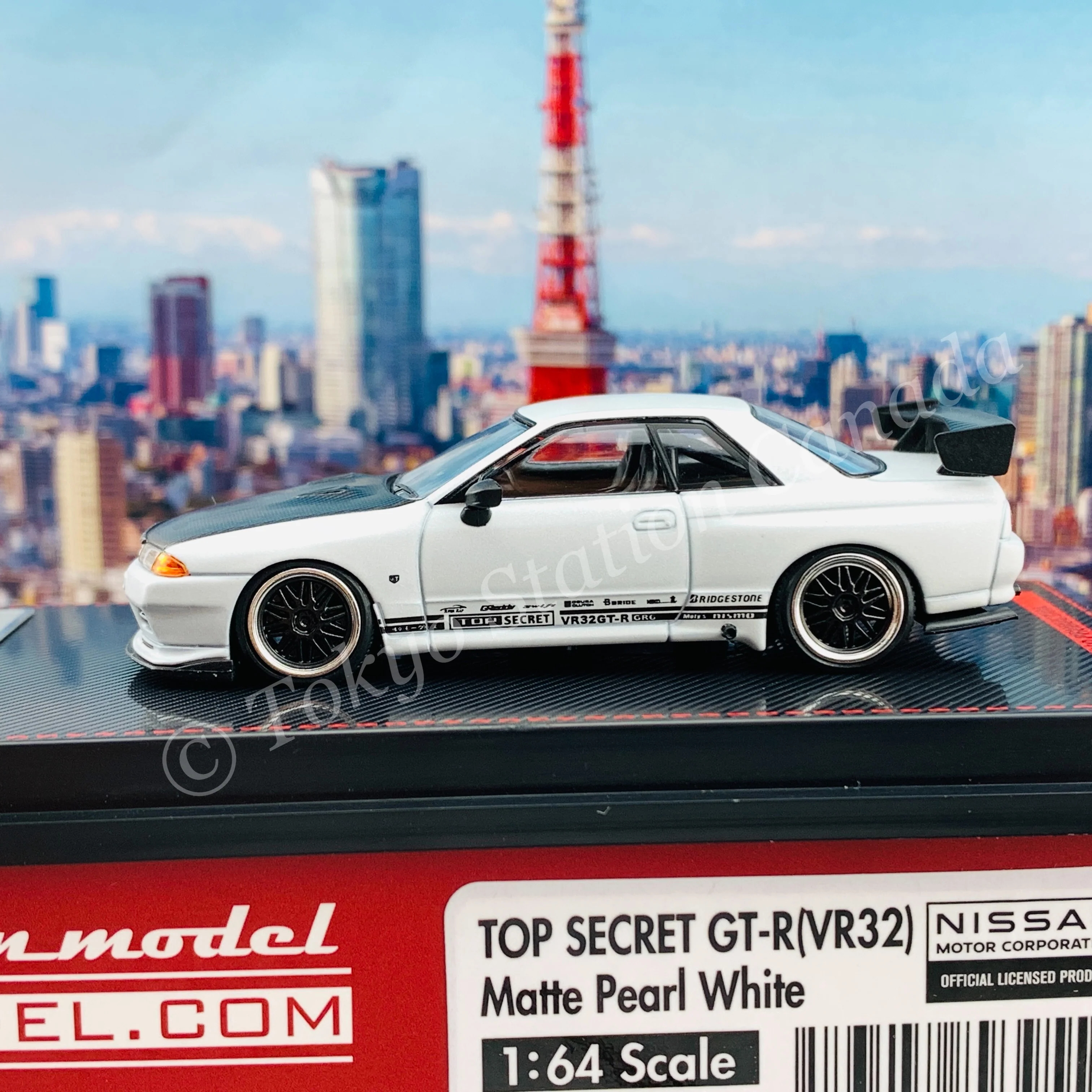 Ignition Model 1/64 TOP SECRET GT-R (VR32) Matte Pearl White IG2395 - Image 3
