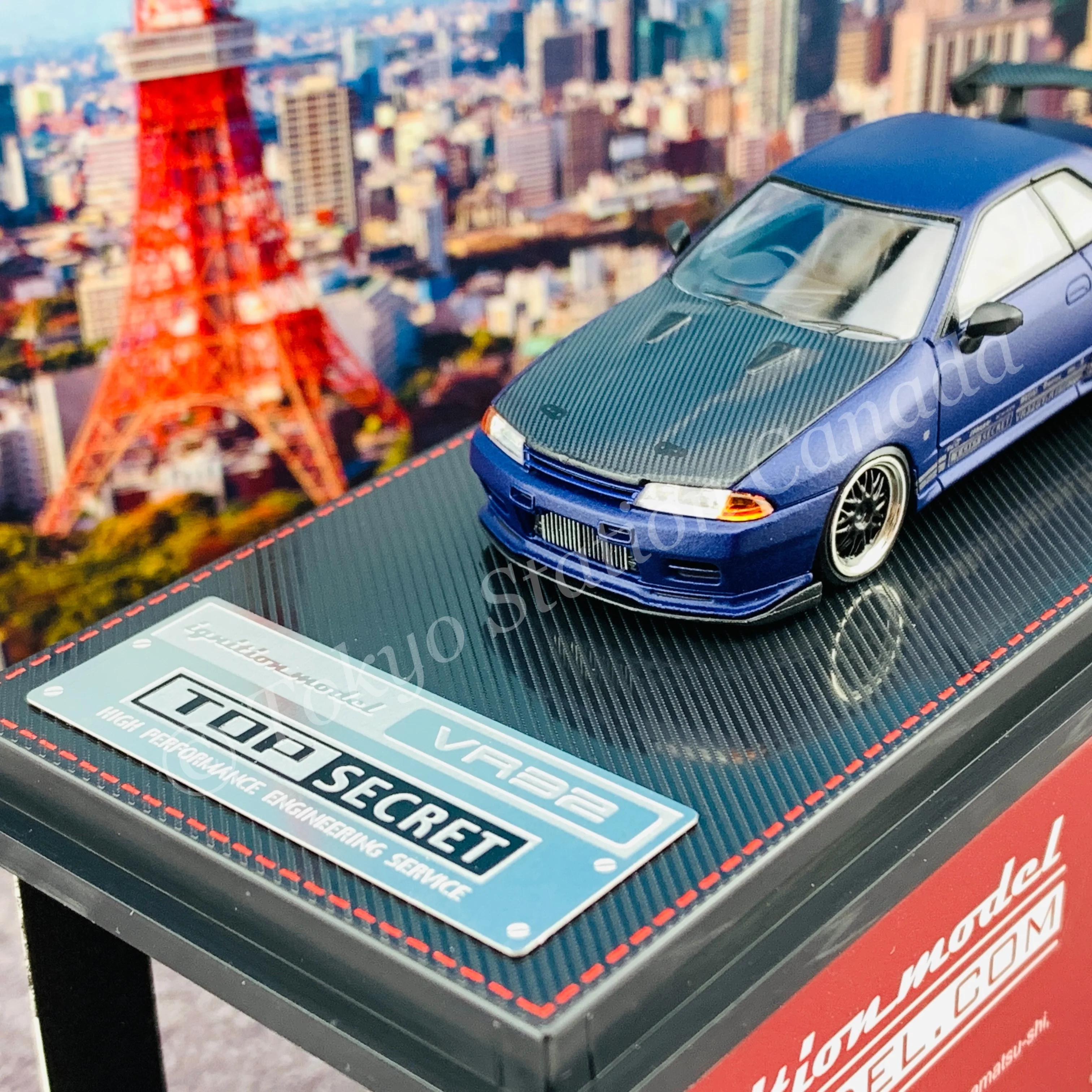 Ignition Model 1/64 TOP SECRET GT-R (VR32) Matte Purple Metallic IG2396 - Image 2
