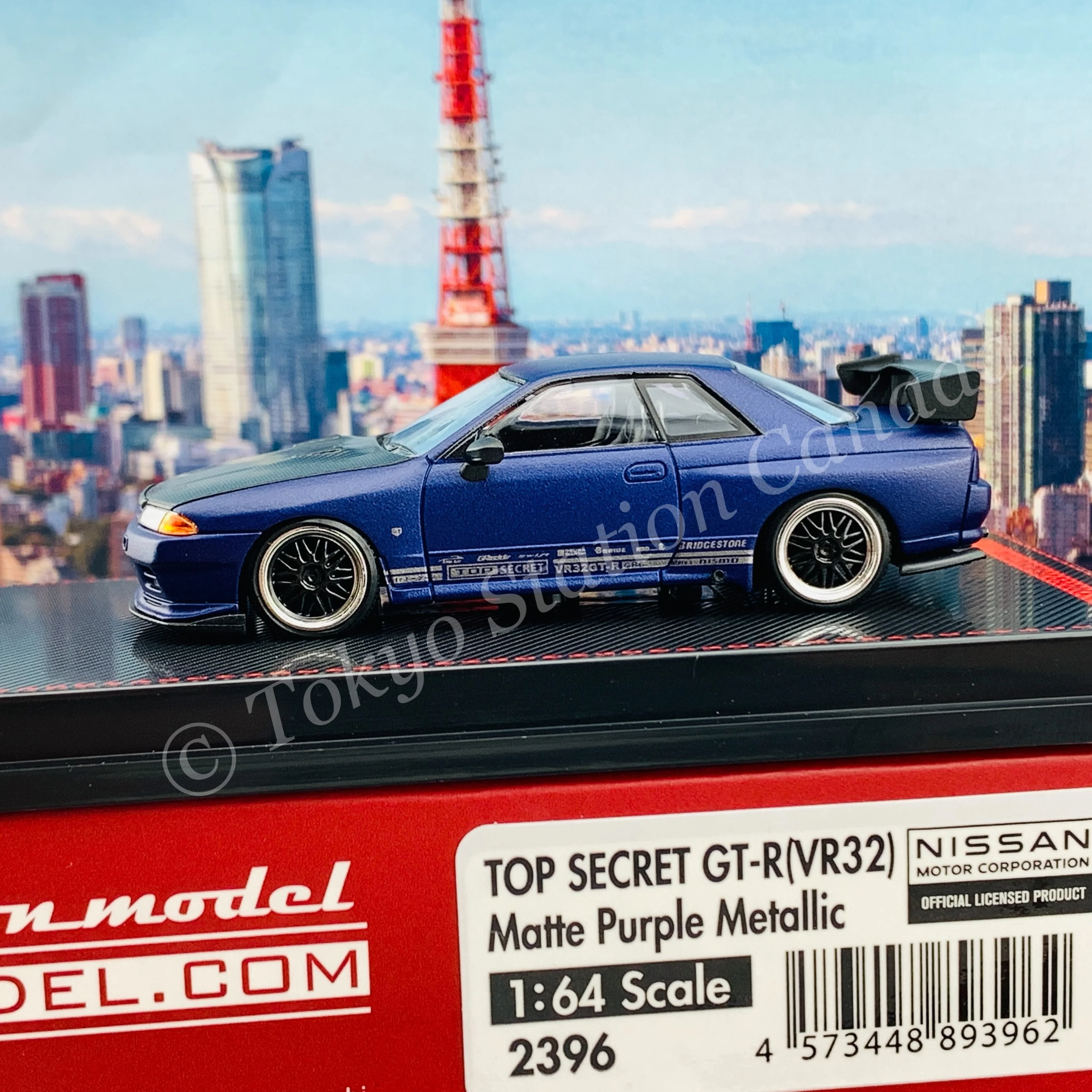 Ignition Model 1/64 TOP SECRET GT-R (VR32) Matte Purple Metallic IG2396 - Image 3