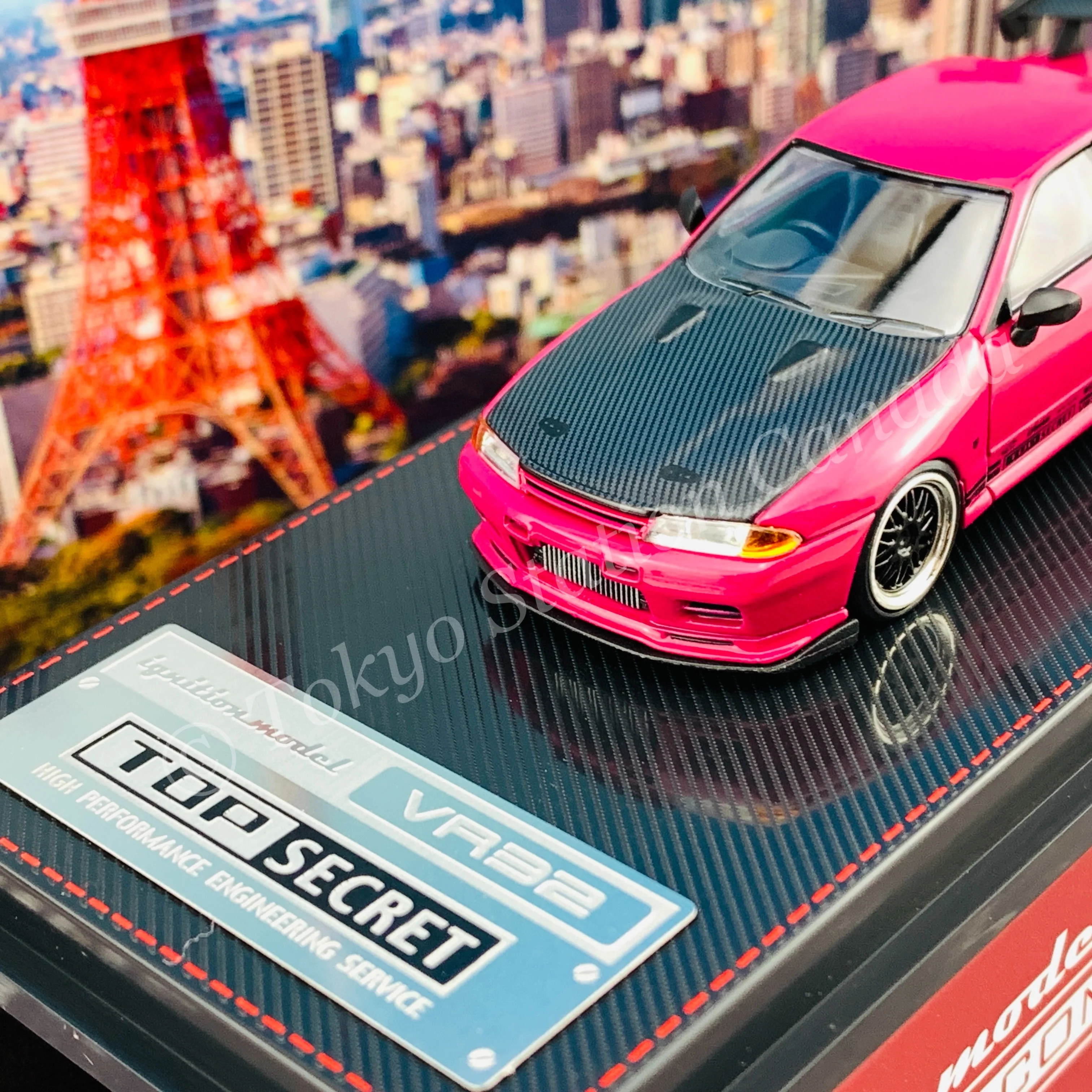Ignition Model 1/64 TOP SECRET GT-R (VR32) Pink IG2393 - Image 2