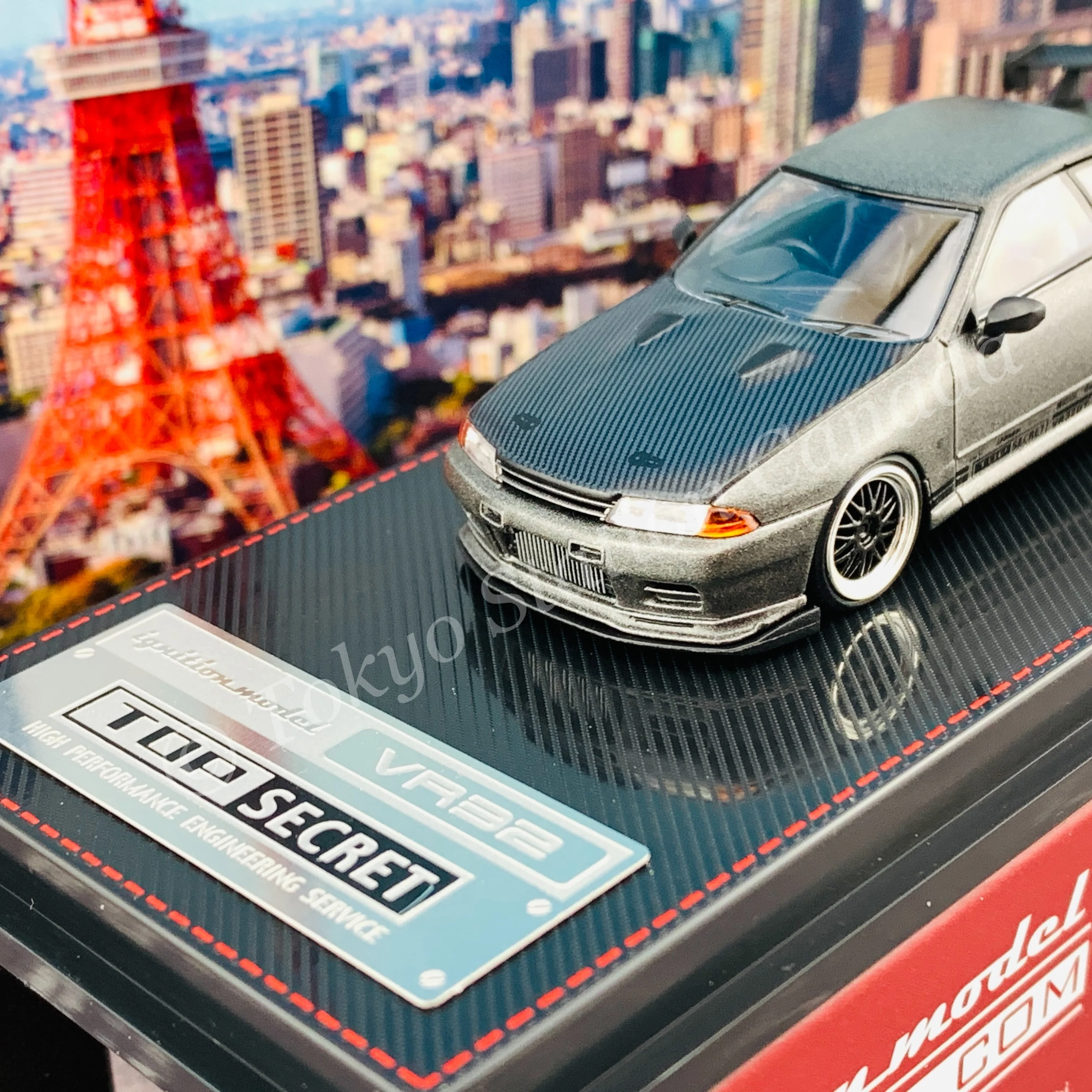 Ignition Model 1/64 TOP SECRET GT-R (VR32) Titanium Gray IG2394 - Image 2