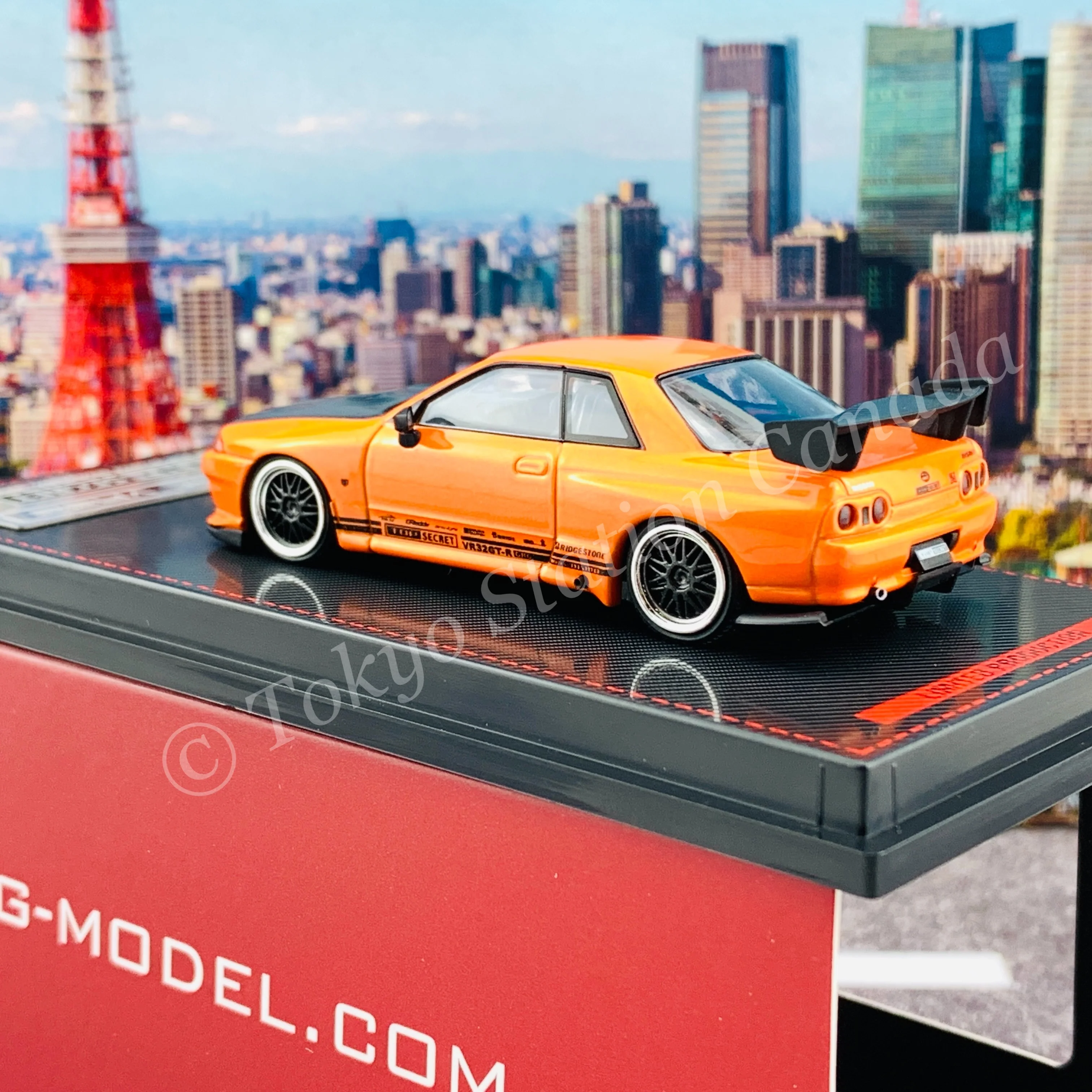 Ignition Model 1/64 TOP SECRET GT-R (VR32) Yellow Orange Metallic IG2397 - Image 4