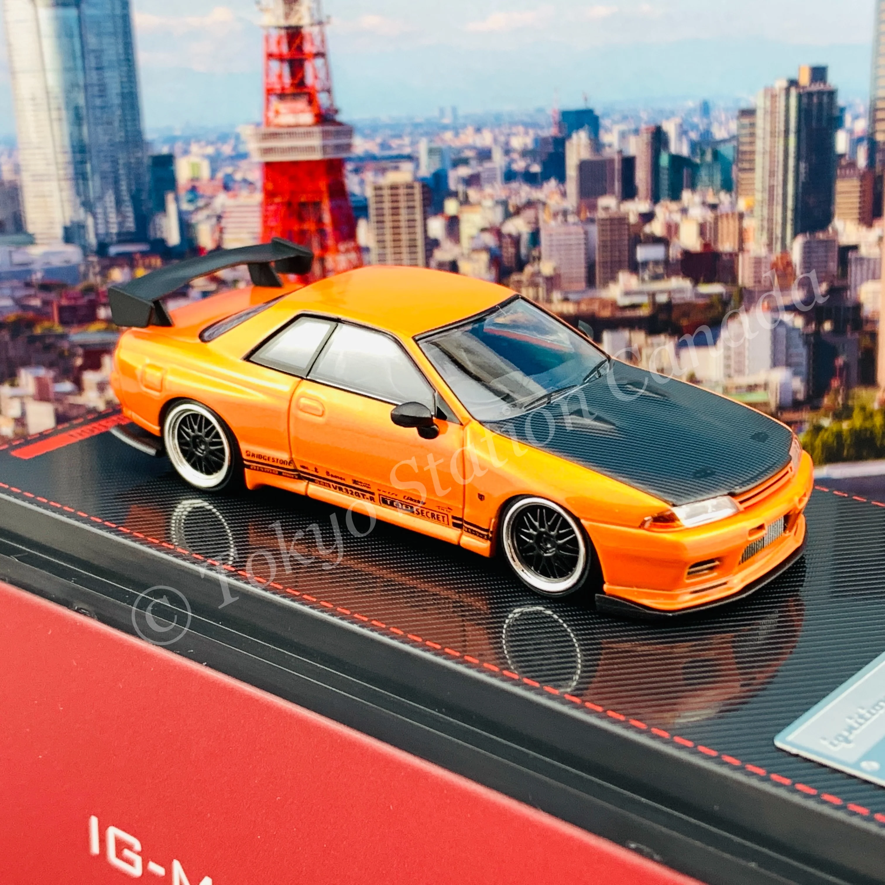 Ignition Model 1/64 TOP SECRET GT-R (VR32) Yellow Orange Metallic IG2397 - Image 5