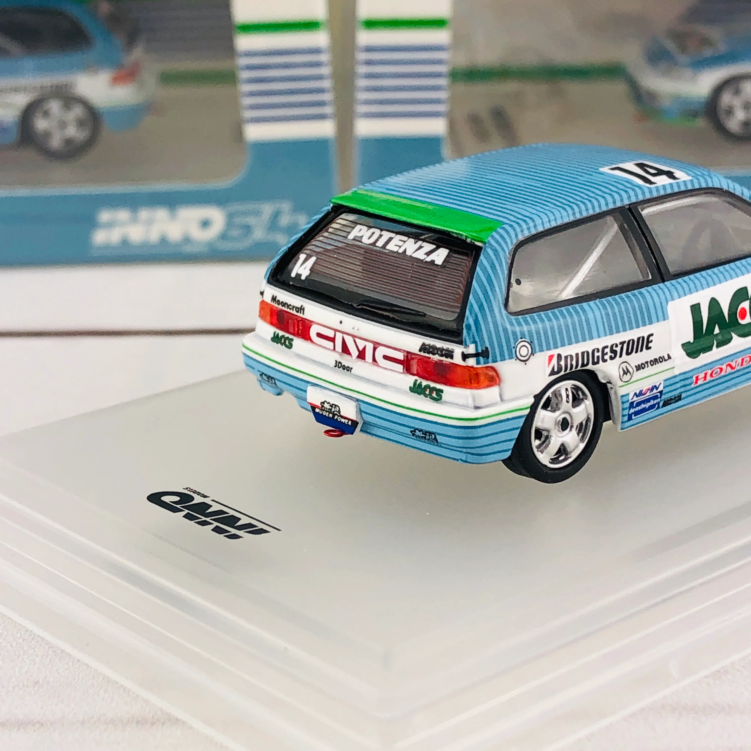 INNO64 HONDA CIVIC EF9 GR.A #14 "JACCS" JTC 1991 IN64-EF9-JAC91 - Image 5