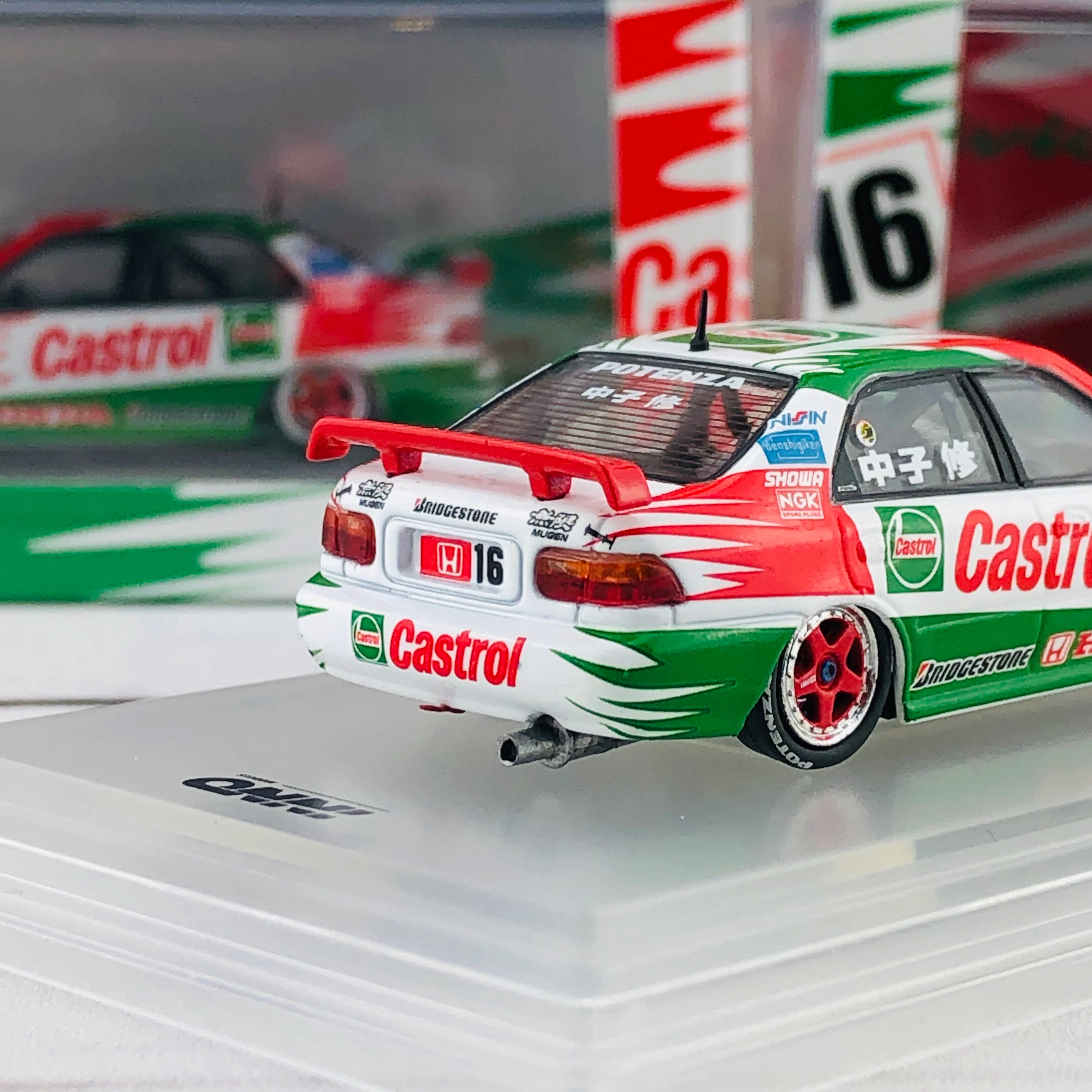 INNO64 HONDA CIVIC Ferio Gr.A #16 "CASTROL MUGEN" JTCC 1995 IN64-EG9-CA95 - Image 5