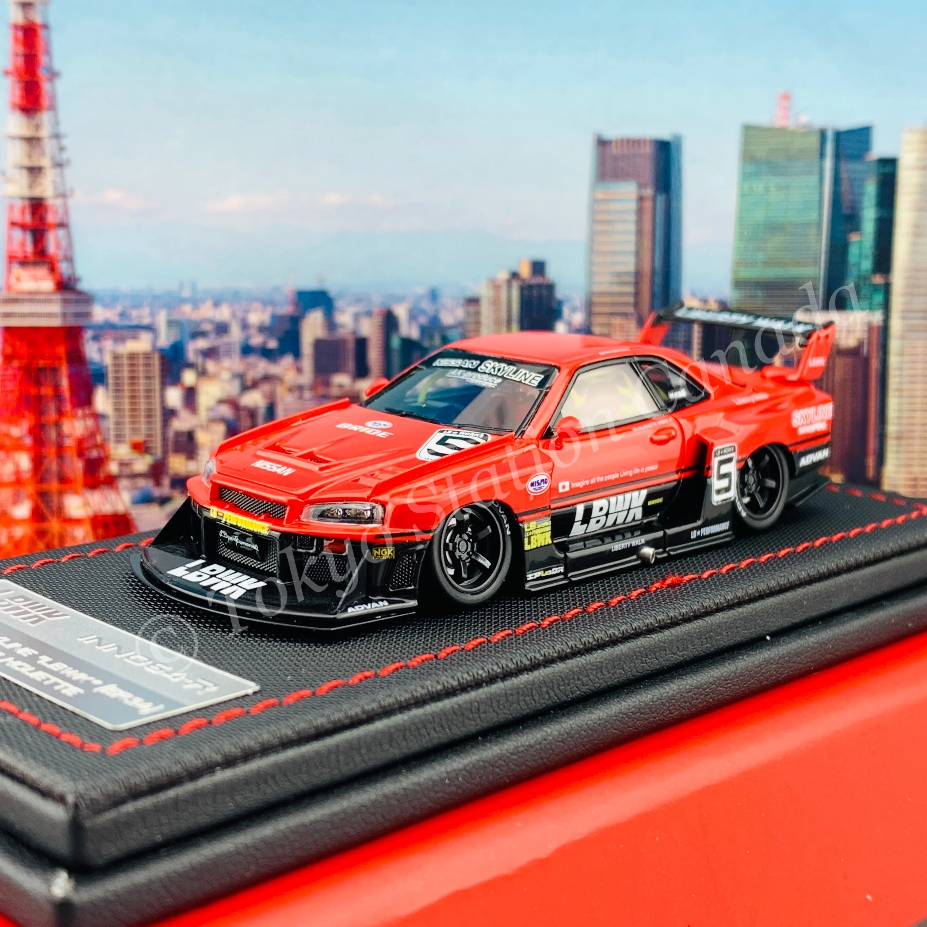 INNO64-R RESIN 1/64 NISSAN SKYLINE "LBWK" (ER34) SUPER SILHOUETTE IN64R-ER34-LBWK - Image 4