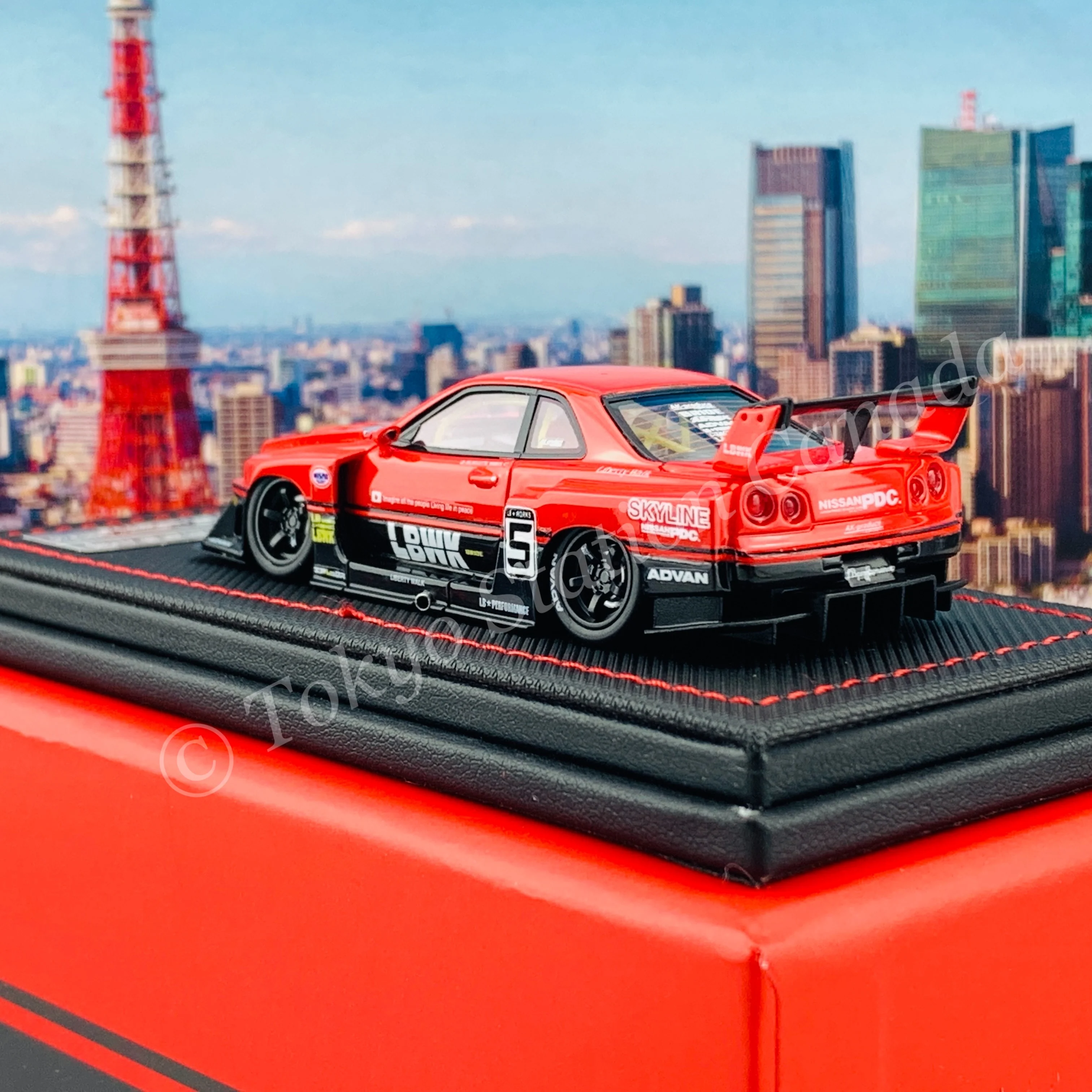 INNO64-R RESIN 1/64 NISSAN SKYLINE "LBWK" (ER34) SUPER SILHOUETTE IN64R-ER34-LBWK - Image 7
