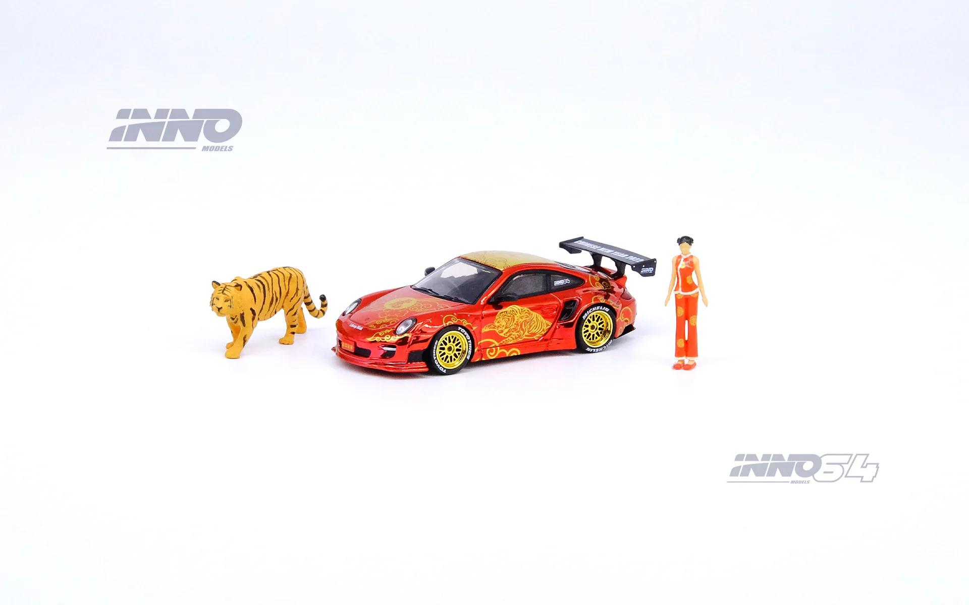 INNO64 1/64 997 LBWK "YEAR OF THE TIGER 2022"  Chinese New Year 2022 Special Edition Figures included  IN64-997LB-CNY22 - Image 2