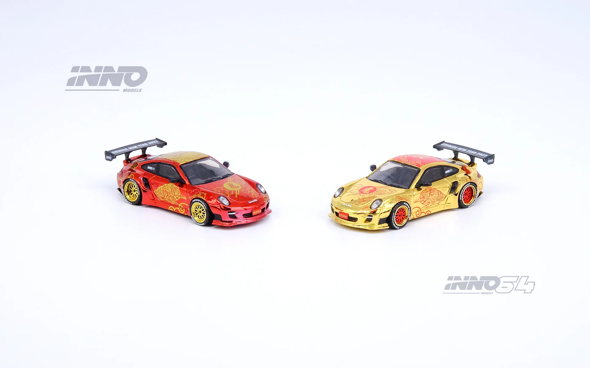 INNO64 1/64 997 LBWK "YEAR OF THE TIGER 2022"  Chinese New Year 2022 Special Edition Figures included  IN64-997LB-CNY22 - Image 4