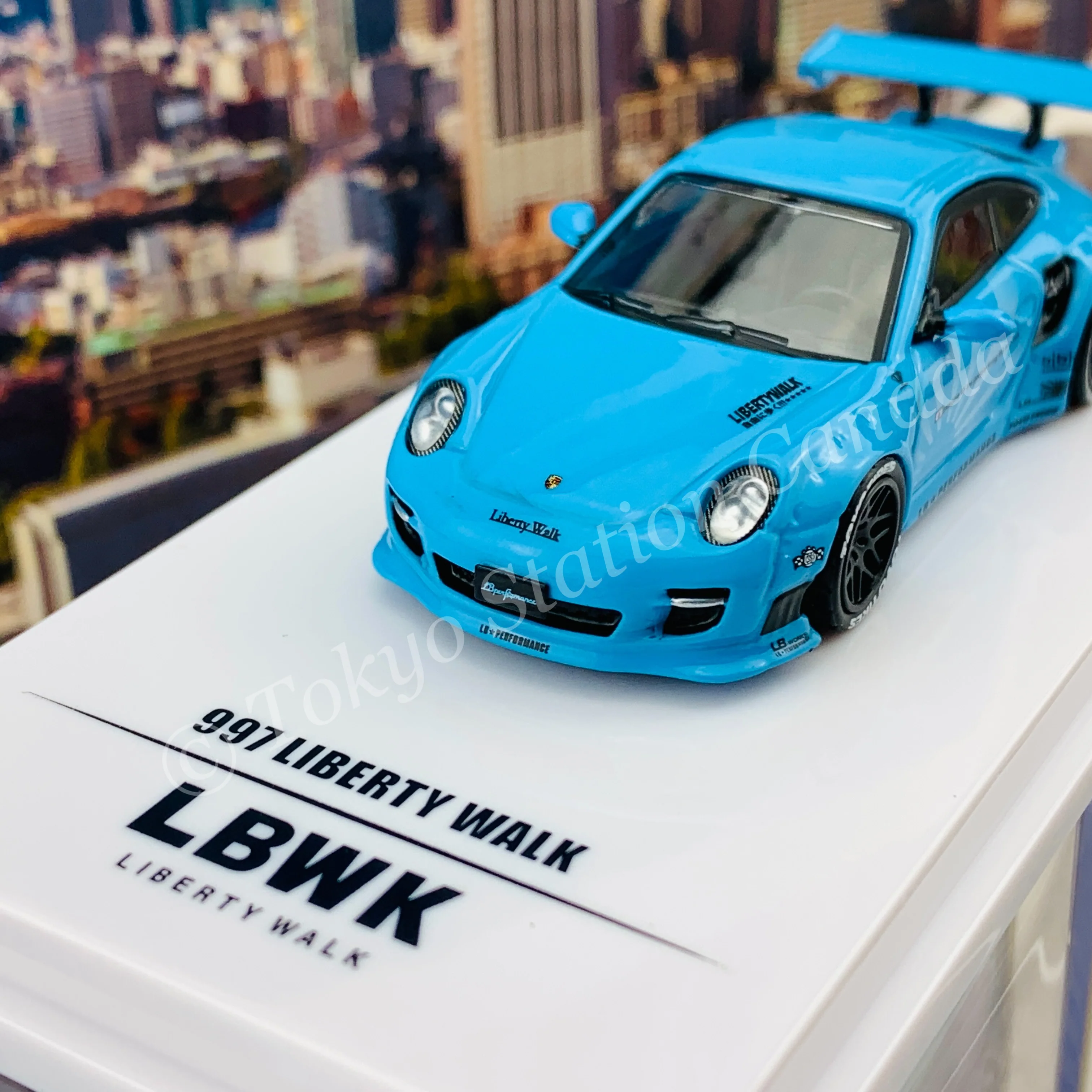 INNO64 1/64 997 LIBERTY WALK Baby Blue IN64-997LB-BBL - Image 2