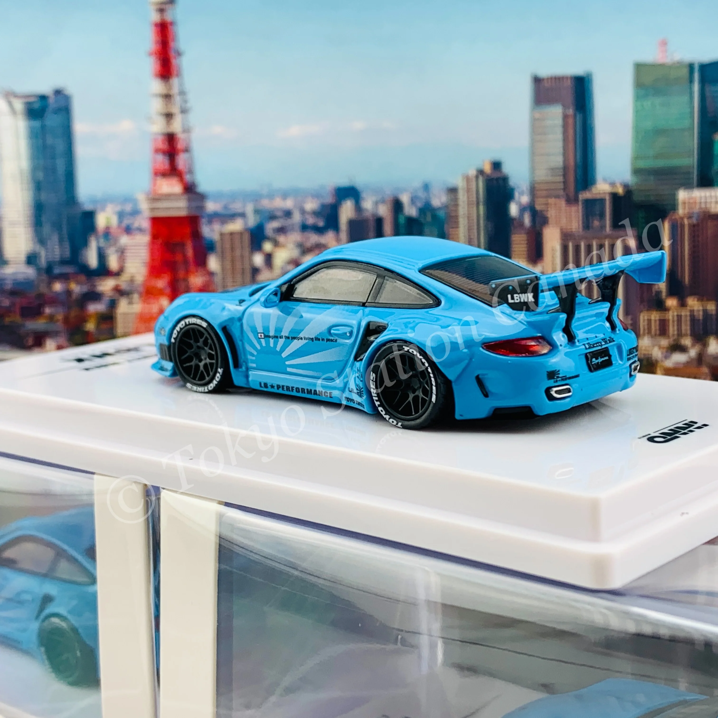 INNO64 1/64 997 LIBERTY WALK Baby Blue IN64-997LB-BBL - Image 4