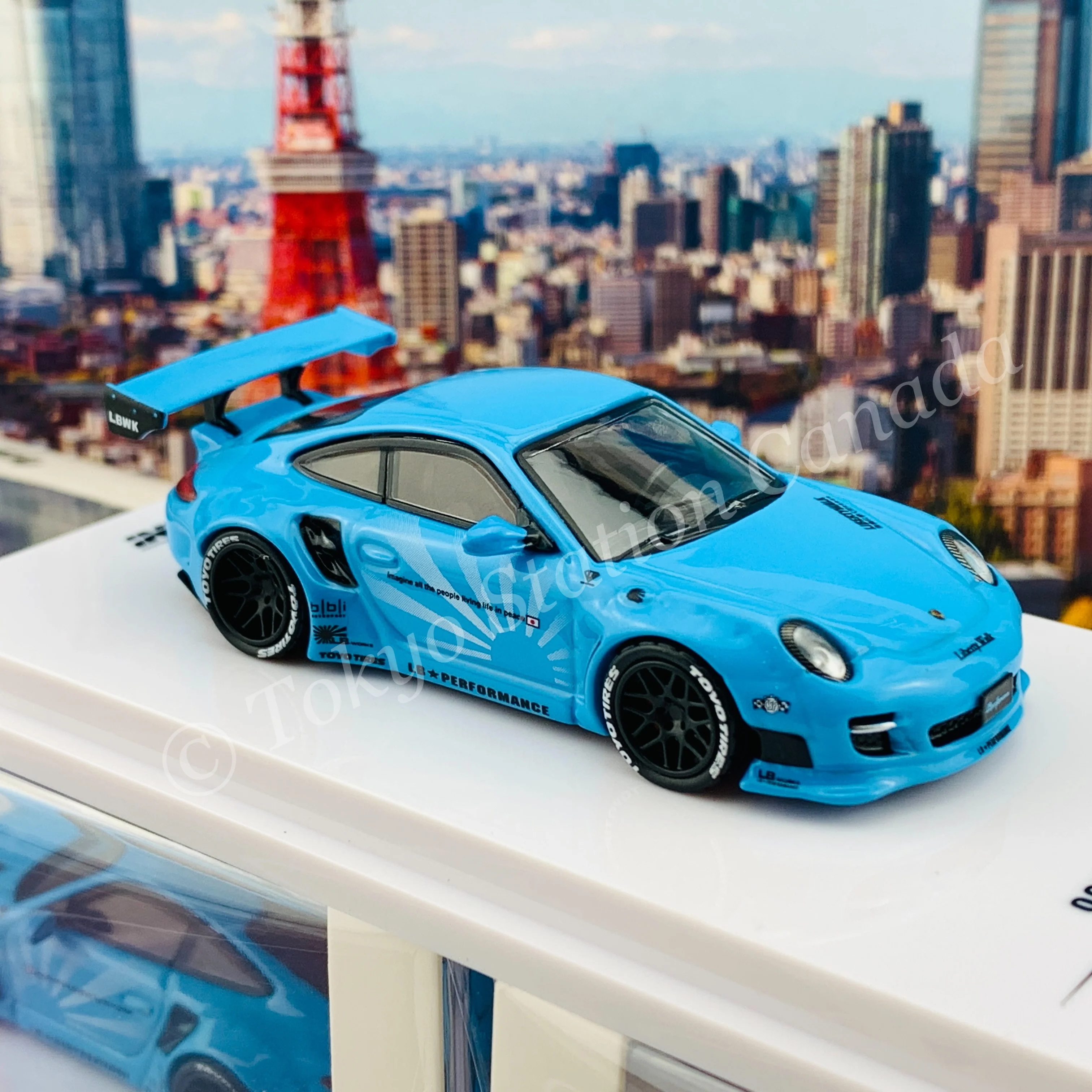 INNO64 1/64 997 LIBERTY WALK Baby Blue IN64-997LB-BBL - Image 5