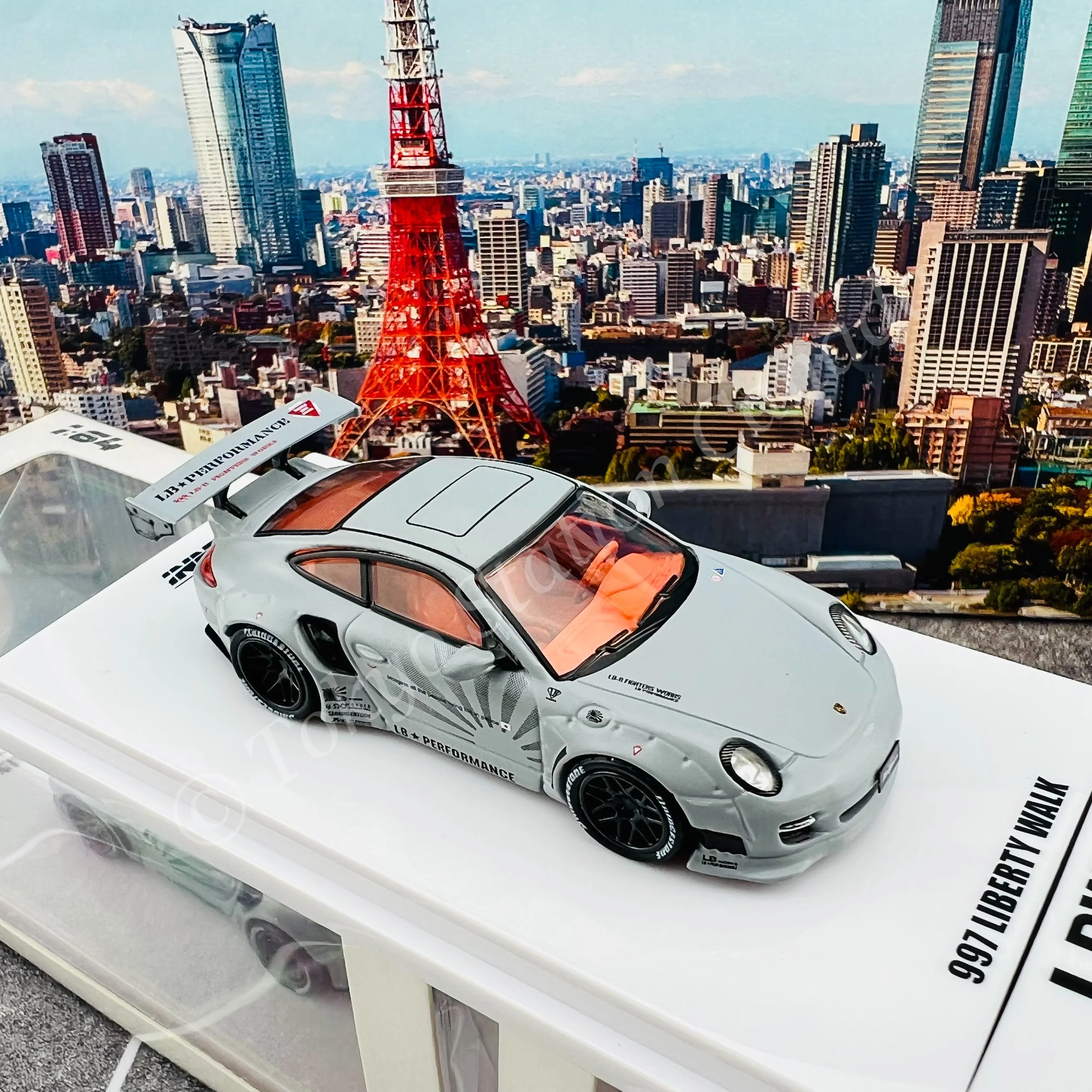 INNO64 1/64 997 LIBERTY WALK Matte Grey IN64-997LB-MG - Image 4