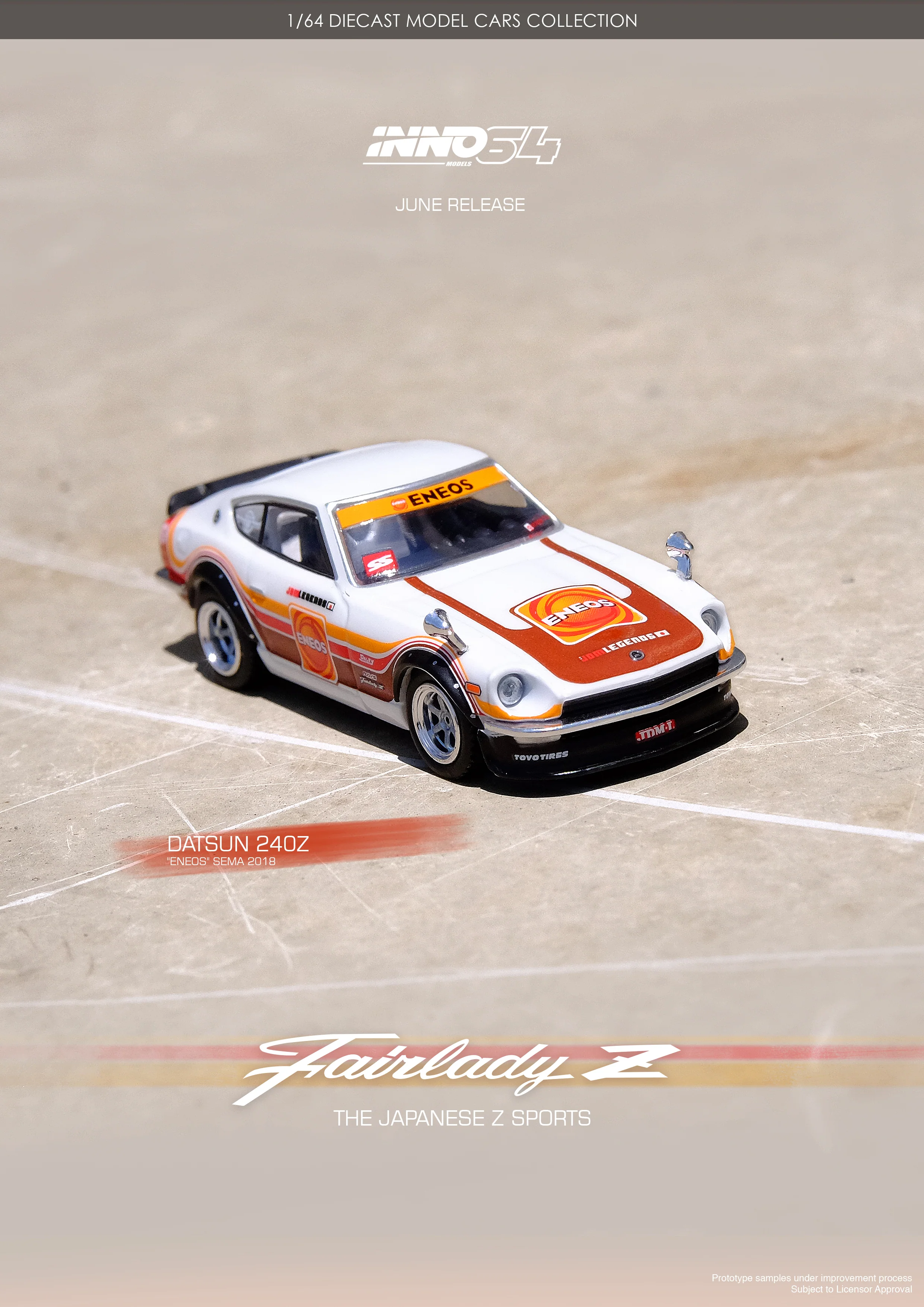 INNO64 1/64 DATSUN 240Z "ENEOS" Sema 2018 IN64-240Z-ENEOS - Image 2
