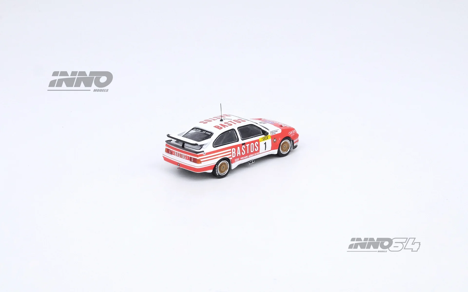 INNO64 1/64 FORD SIERRA RS500 COSWORTH #1 "BASTOS"  SPA 24 HOURS 1989 Winner IN64-RS500-BASTOS - Image 2