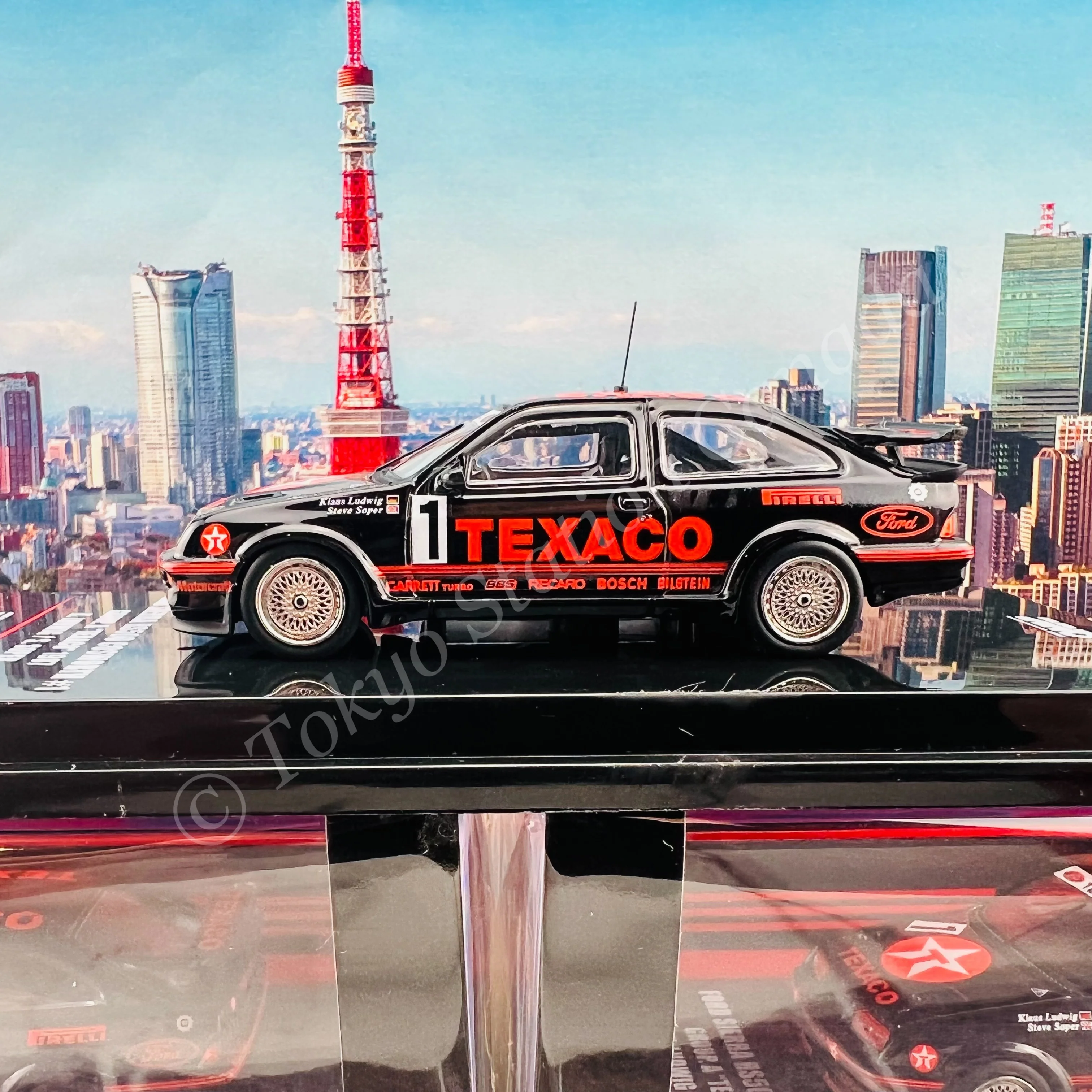 INNO64 1/64 FORD SIERRA RS500 COSWORTH #1 "TEXACO"  FIA European Touring Car Championship 1988  K. Ludwig / S. Soper IN64-RS500-TEX - Image 3