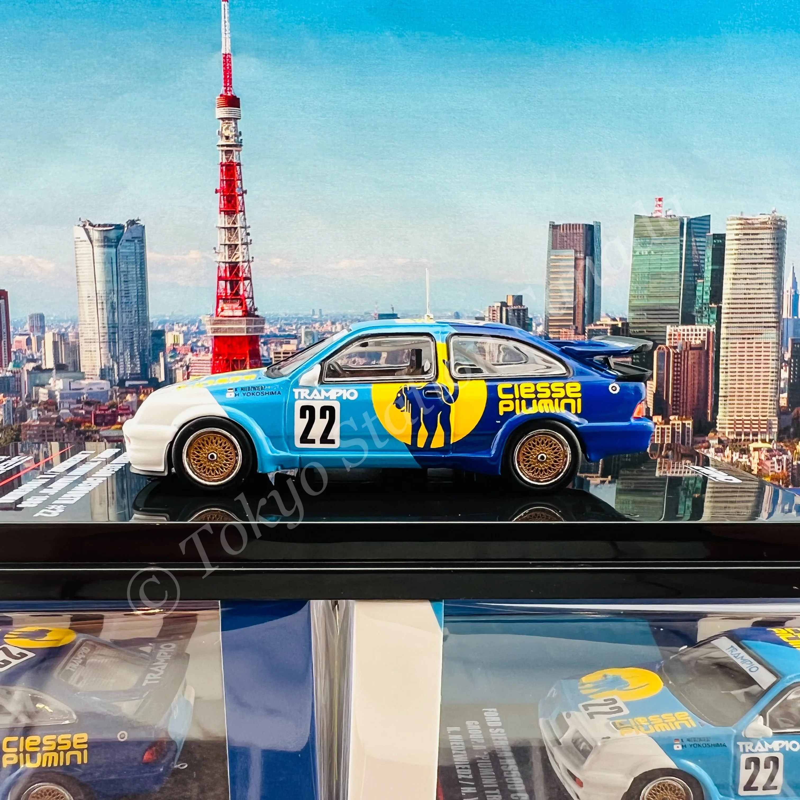 INNO64 1/64 FORD SIERRA RS500 COSWORTH #22 "PIUMINI TRAMPIO" JTC Fuji Inter-Tec 500 Km 1988 Winner  k. Niedzwiedz / H. Yokoshima IN64-RS500-PT - Image 5